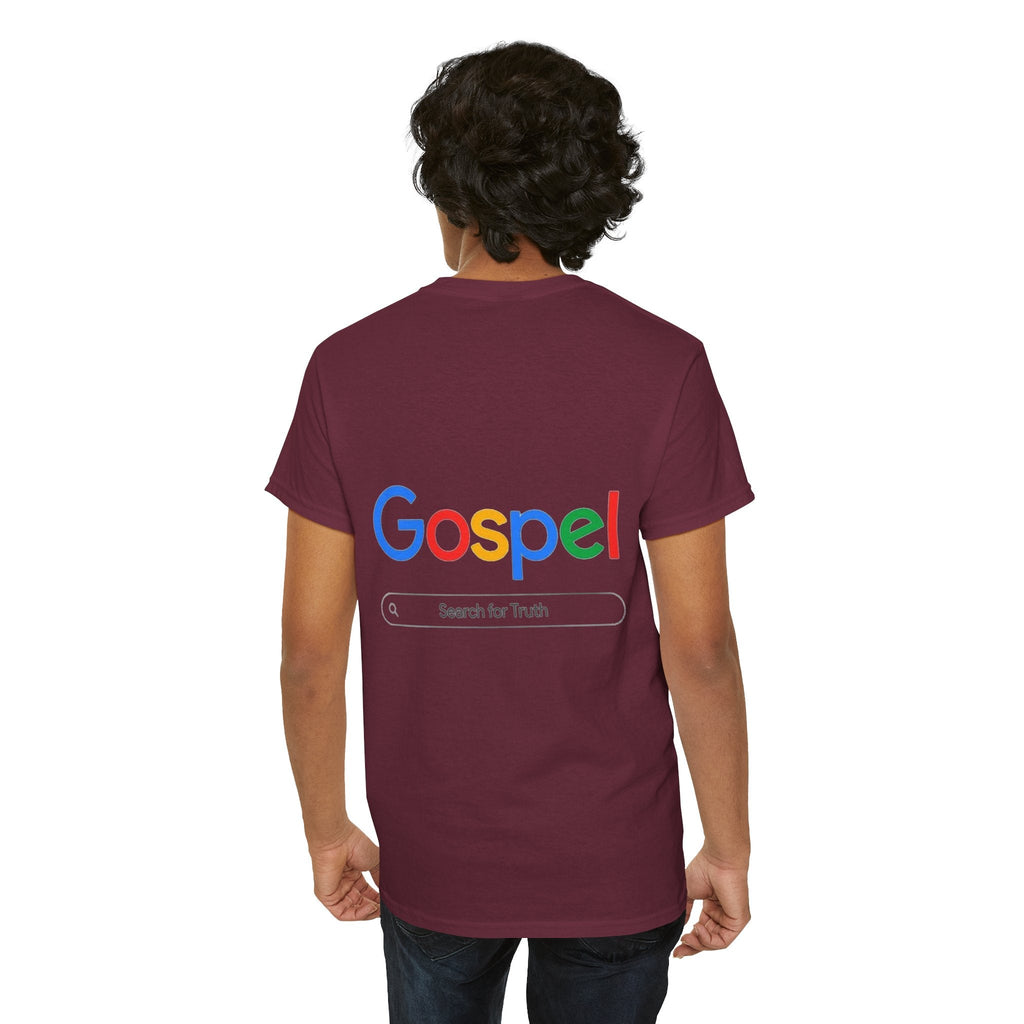 Gospel Graphic Tee — "Gospel" Colorful Logo Christian T-Shirt Printify