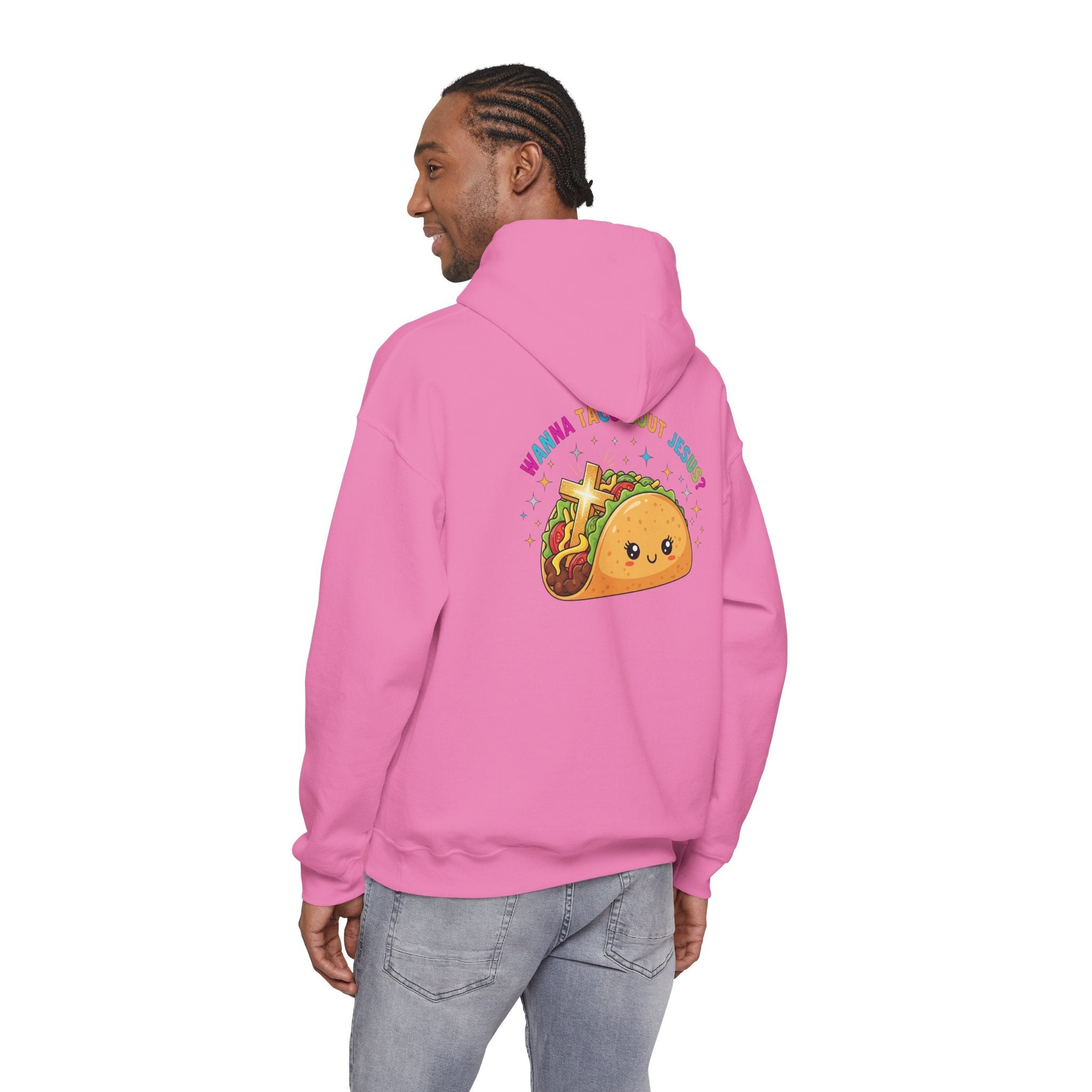 Wanna Taco 'Bout Hoodie – Cozy Christian Pun Hoodie for Faith & Fun Printify