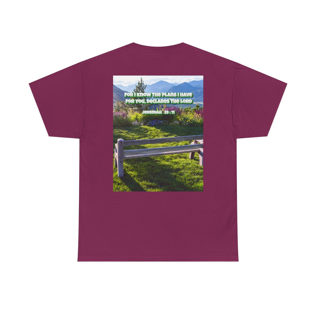 Bible Verse Unisex Tee -  Jeremiah 29 : 11 Printify