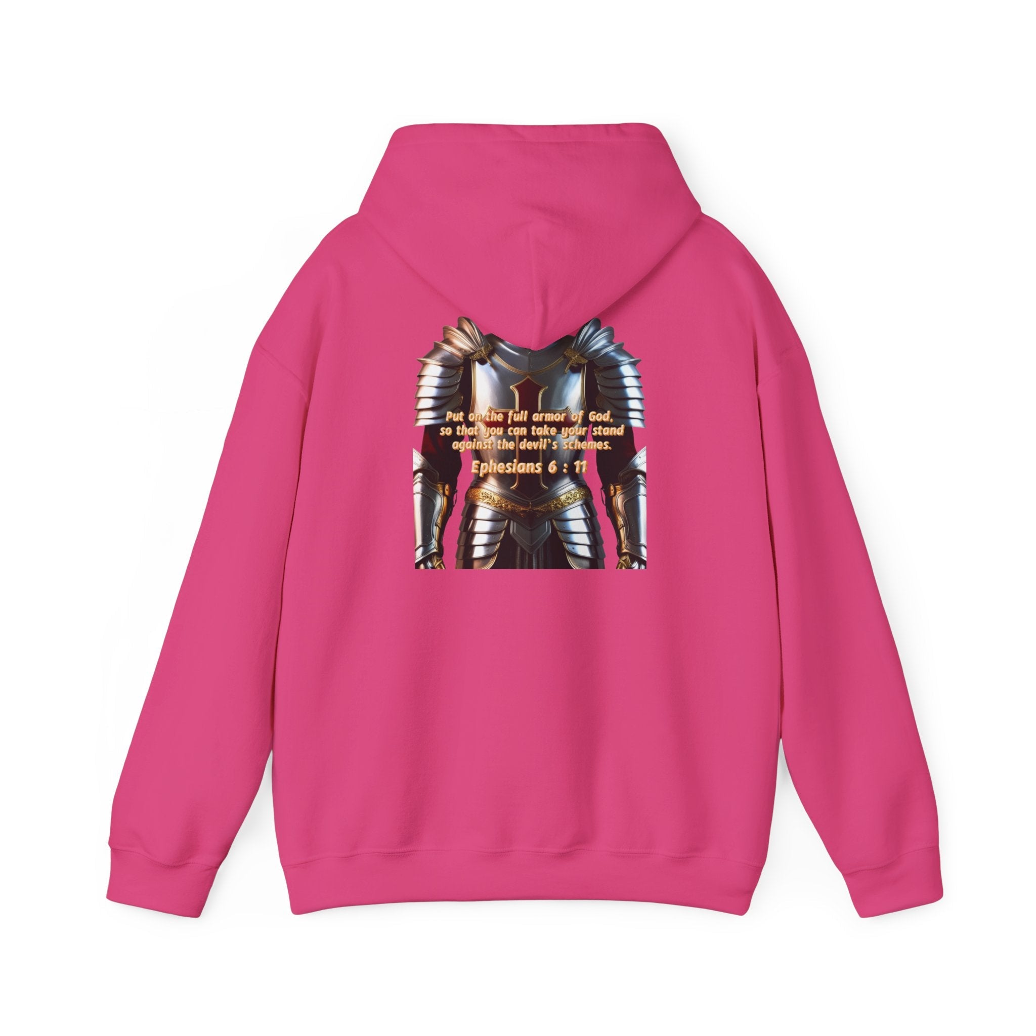 Religious Graphic Armor Of God Design - Unisex Heavy Blend™ Hooded Sweatshirt Printify