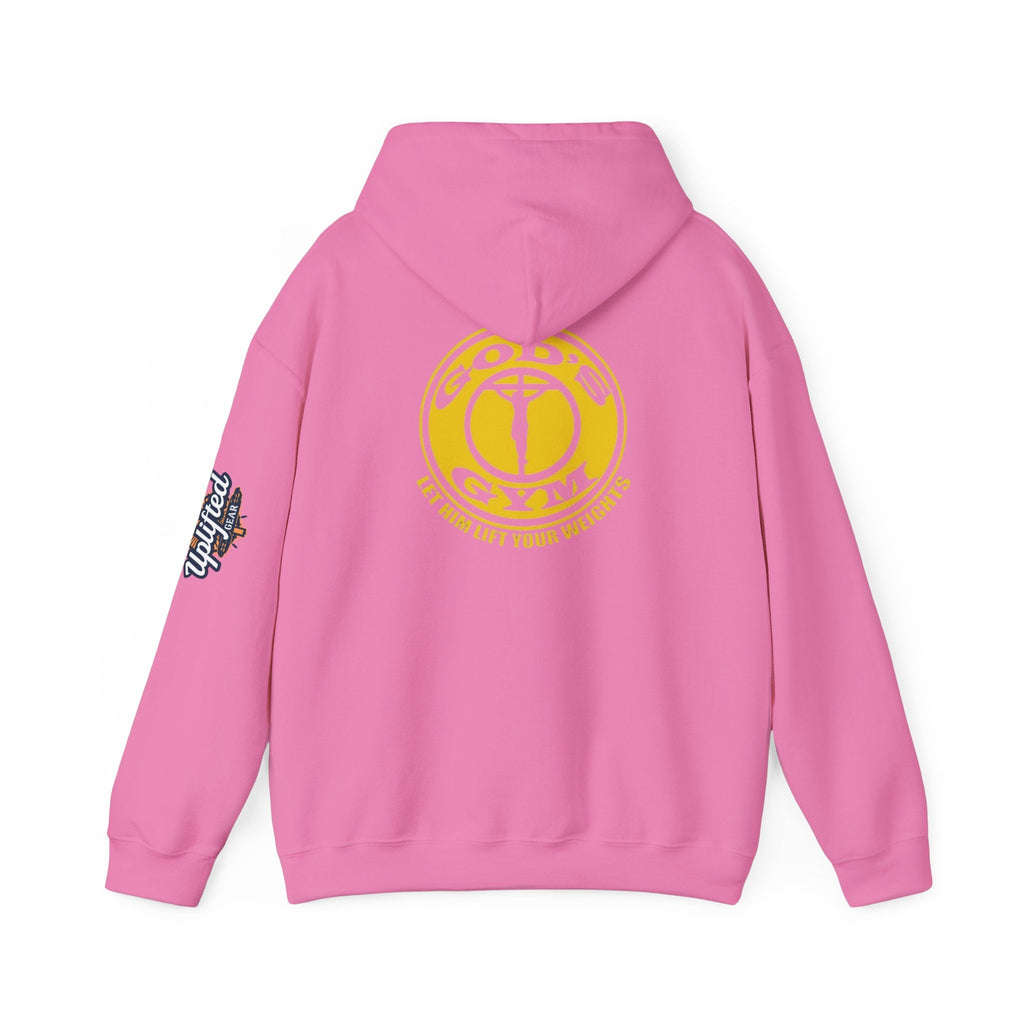 God's Gym Hoodie — "Let Him Lift Your Weights" Christian Fitness Hoodie Printify