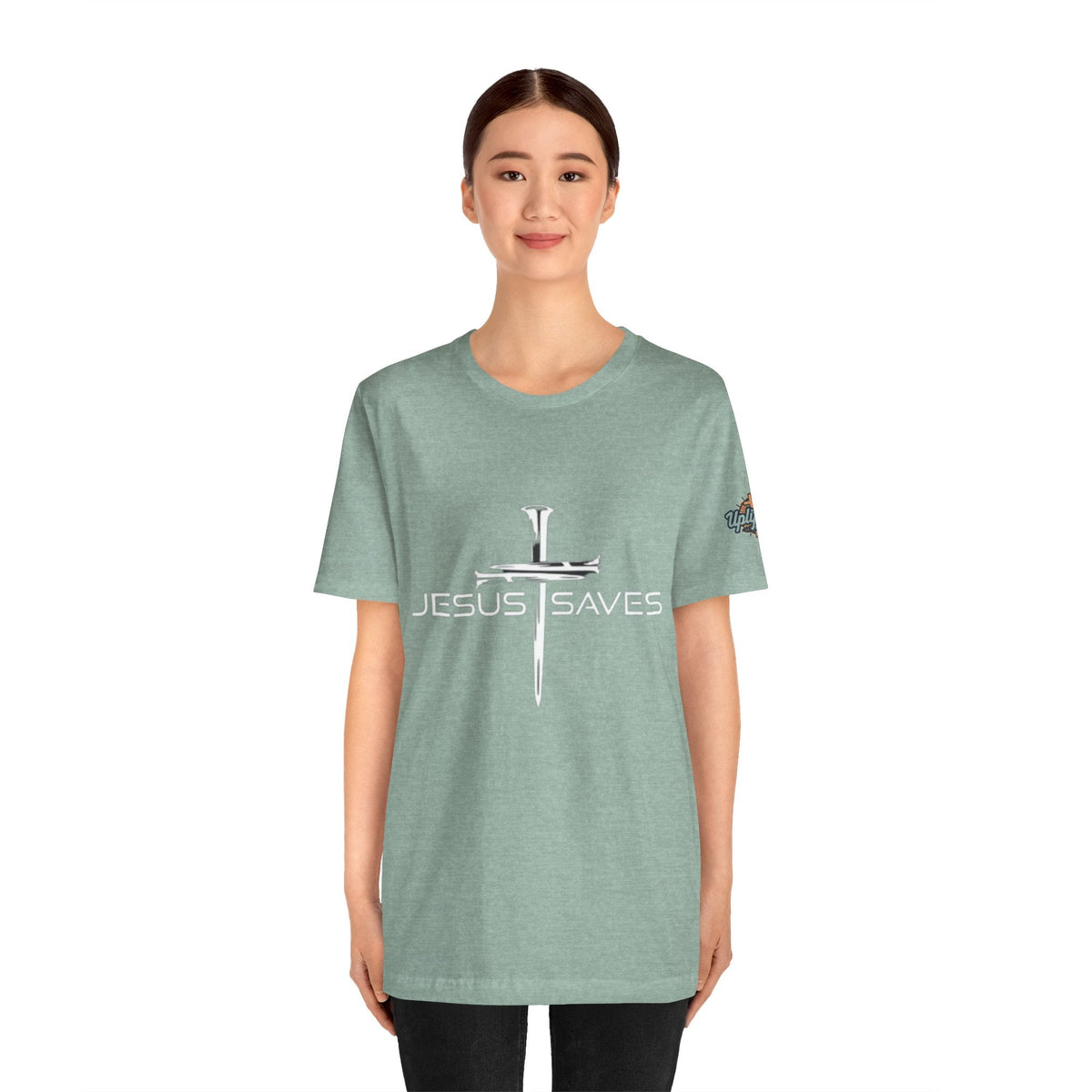 Copy of Jesus Saves T-shirt – 3 Nails Crucifix Cross Christian T-shirt for Redemption Faith & Bold Salvation Printify