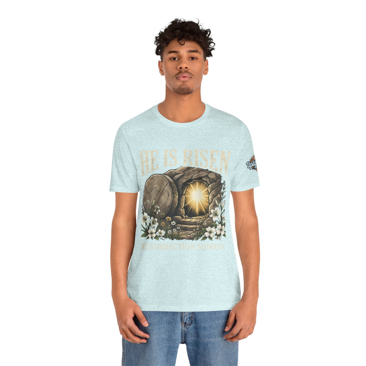 He Is Risen T-Shirt — Jesus Christ Resurrection Easter Tee Printify