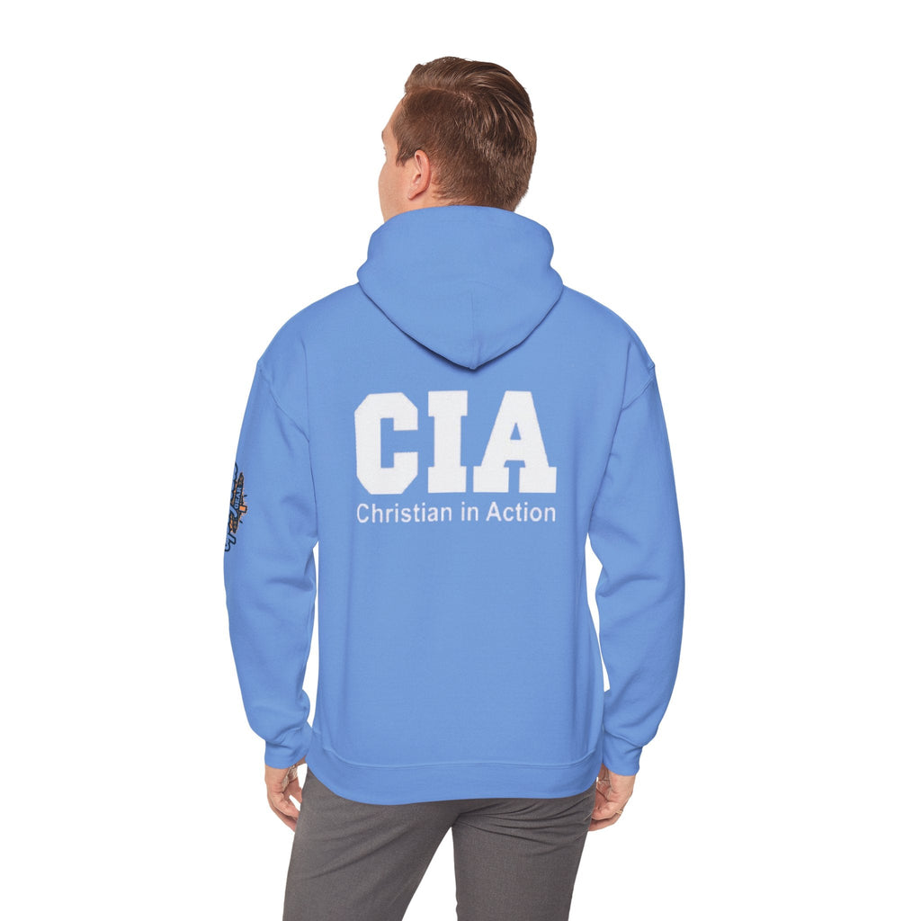 CIA Christian in Action Hoodie - Funny Faith Parody Hoodie - Mission Ready Apparel Printify