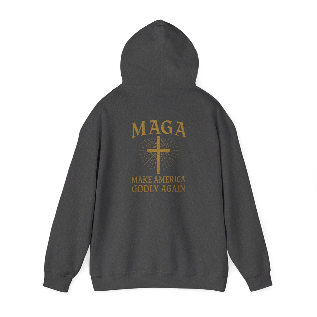 Make America Godly Again Hoodie – MAGA Christian Patriotic Sweatshirt for Biblical Values & Freedom Printify