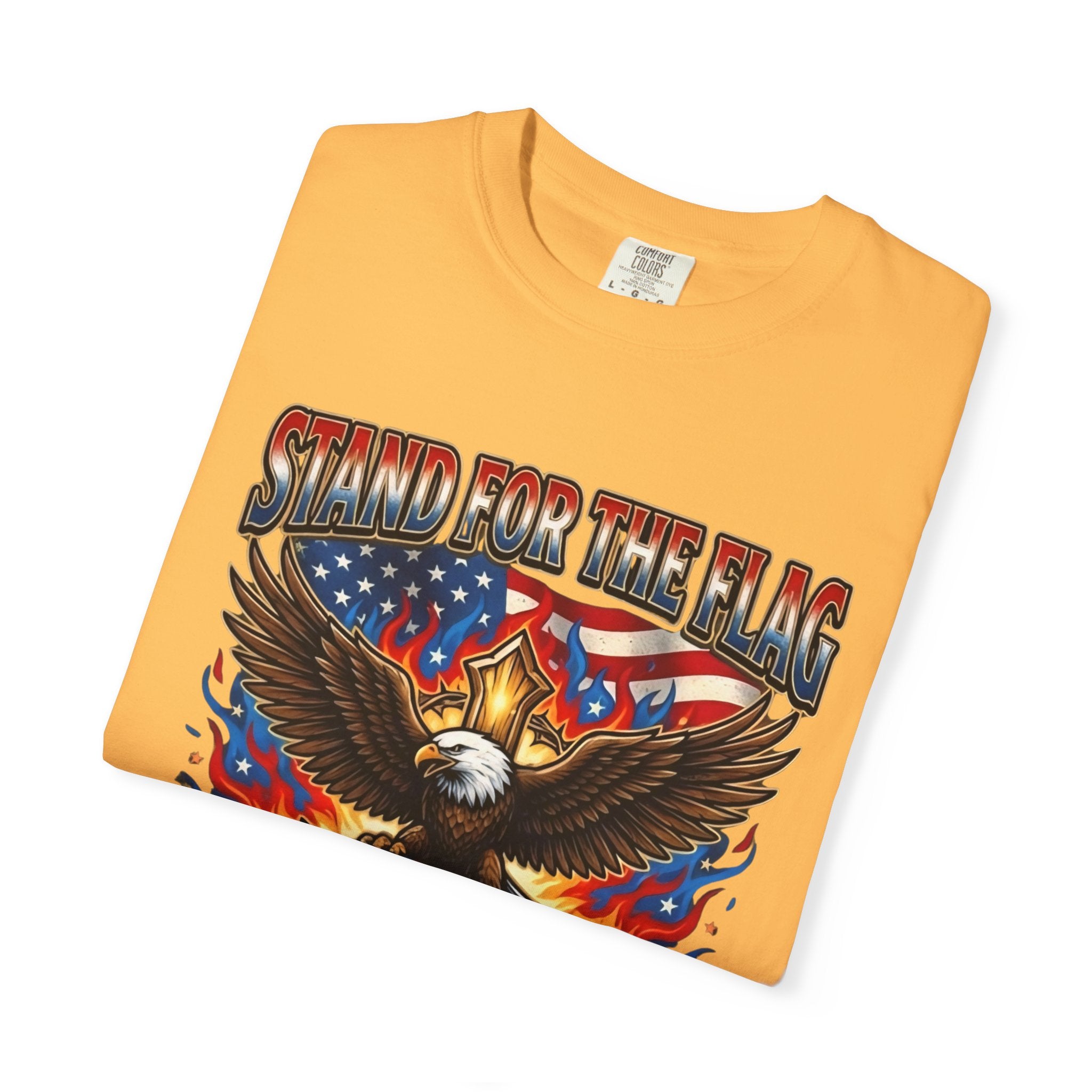 Stand for the Flag Kneel for the Cross T-shirt | Patriotic Eagle T-shirt Printify