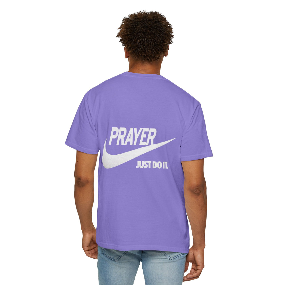 Prayer Just Do It T-shirt - Funny Christian Nike Parody T-shirt - Faith Gear Printify
