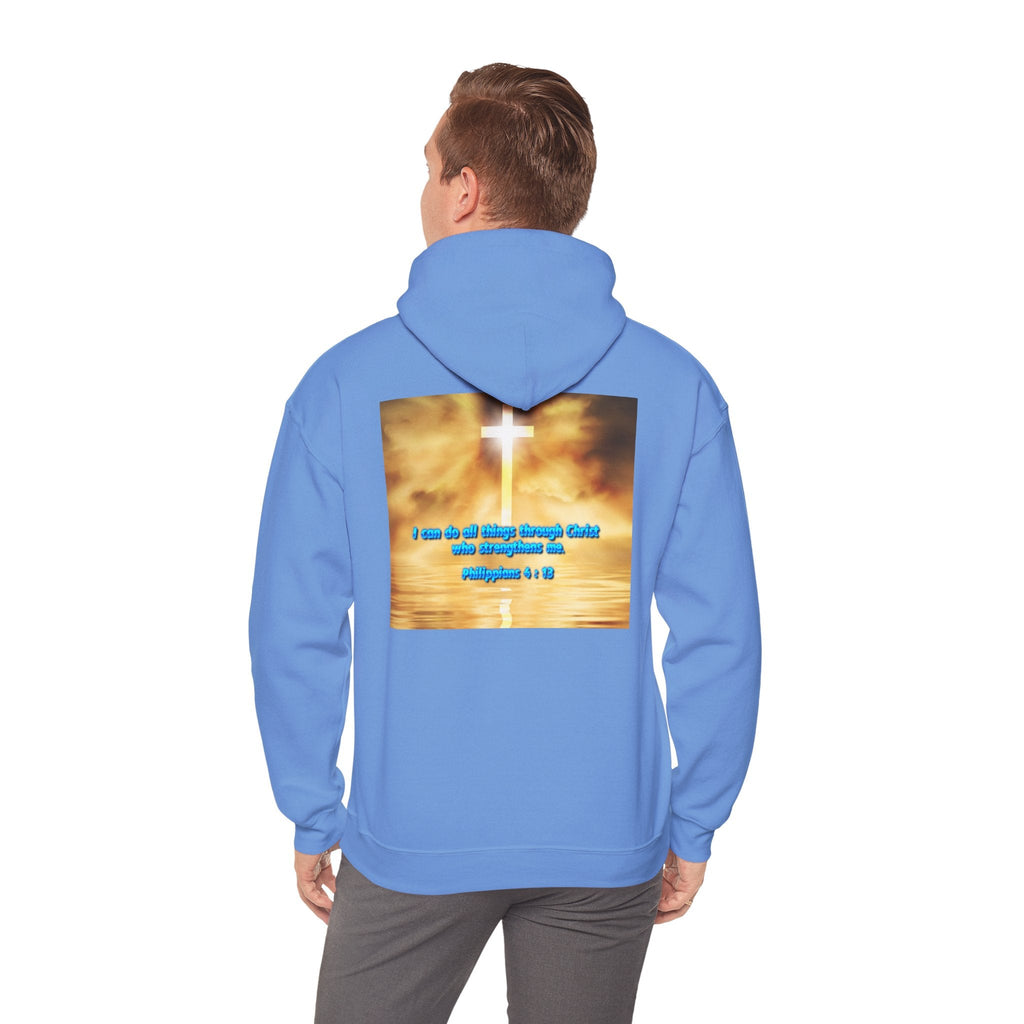 Bible Verse Unisex Heavy Blend™ Hooded Sweatshirt - Philippians 4 : 13 Printify