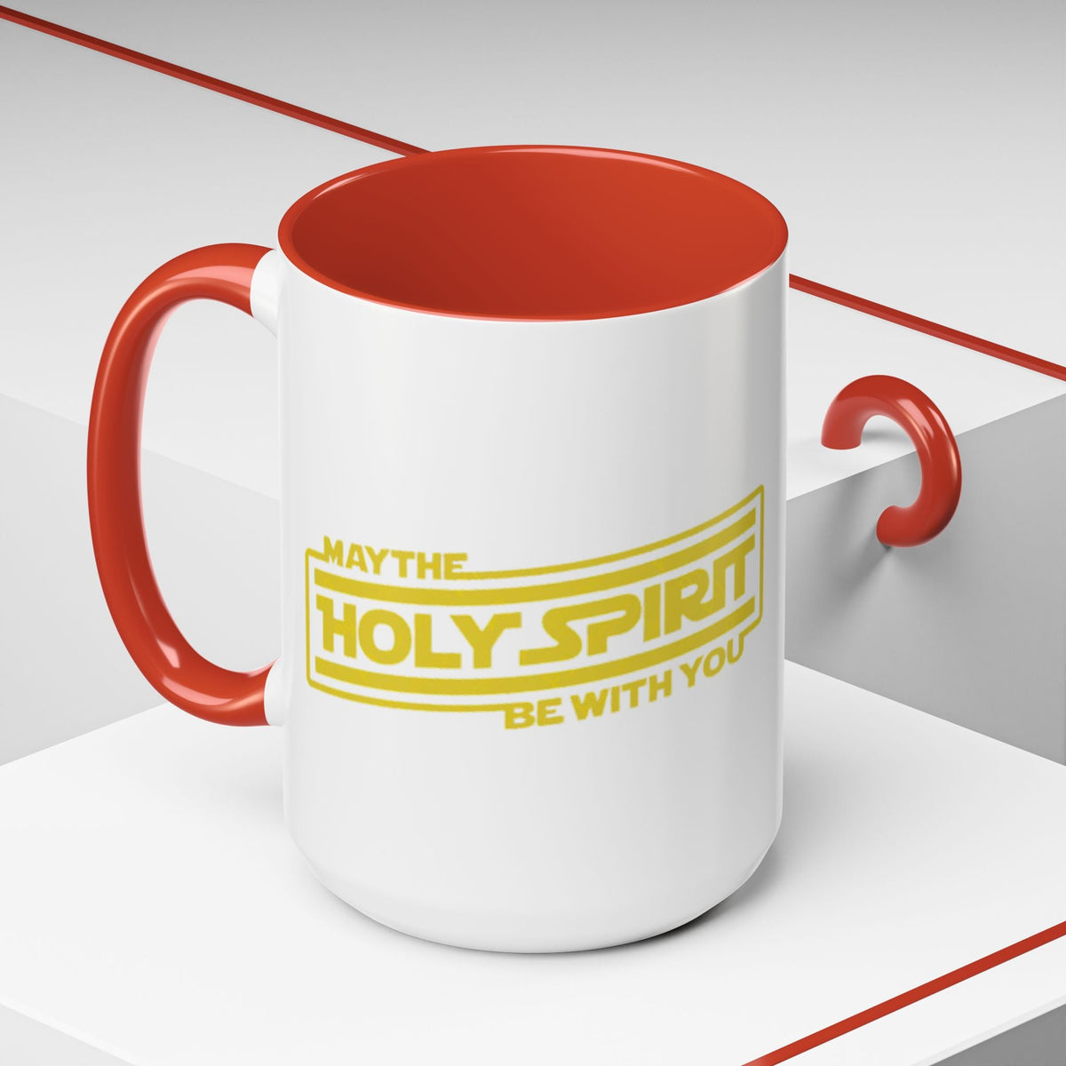 May the Holy Spirit Be With You Coffee Mug — Christian Star Wars Parody (11/15 oz) Printify