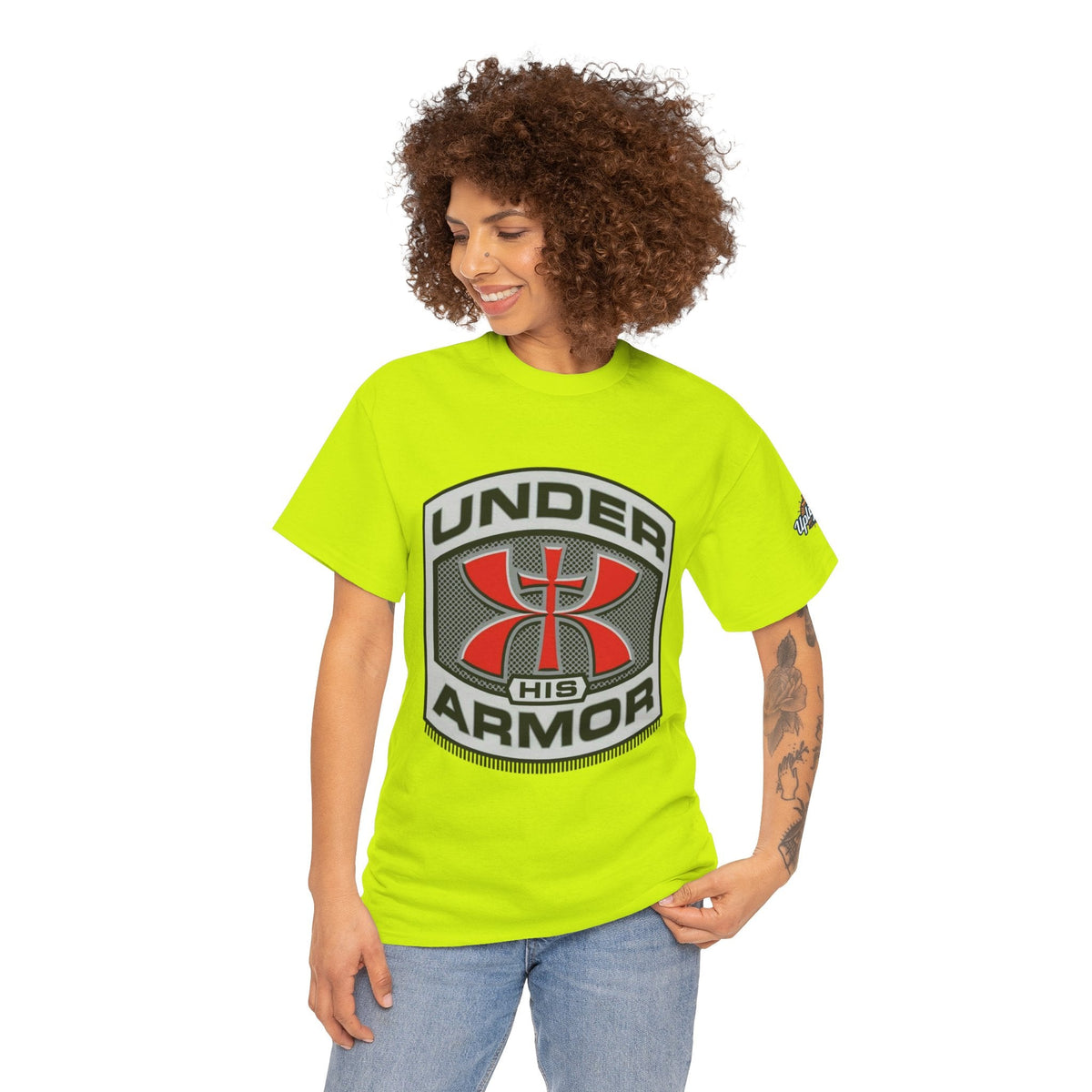 Under HIS Armor Christian T-Shirt — Faith-Inspired Under Armour Style Printify
