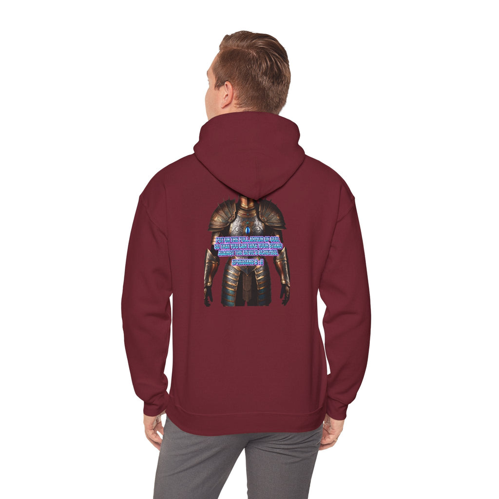 Religious Graphic Armor Of God Design - Unisex Heavy Blend™ Hooded Sweatshirt Printify
