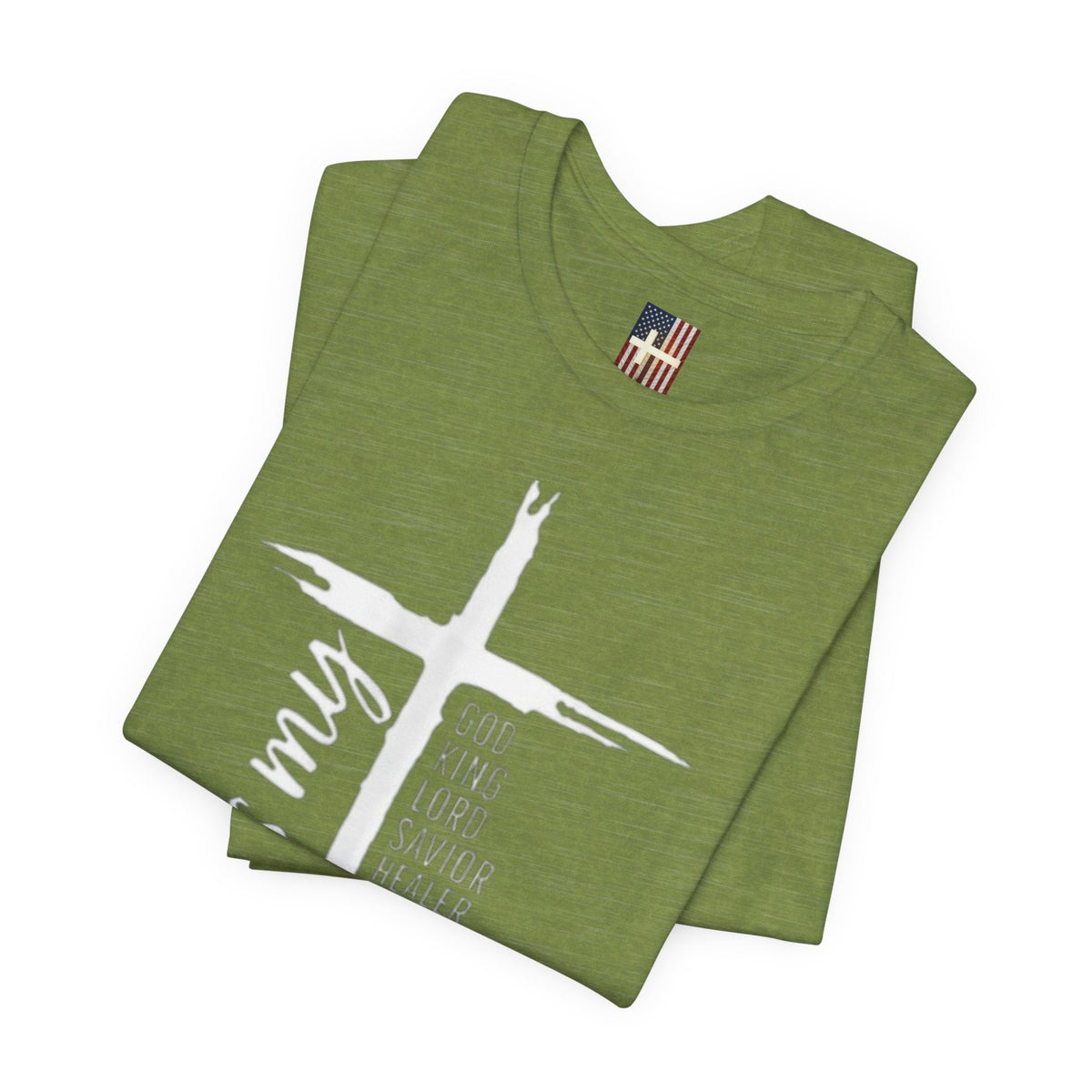 Jesus Is My Everything T-shirt – Cross List God King Lord Savior Christian T-shirt for Total Surrender Faith Printify