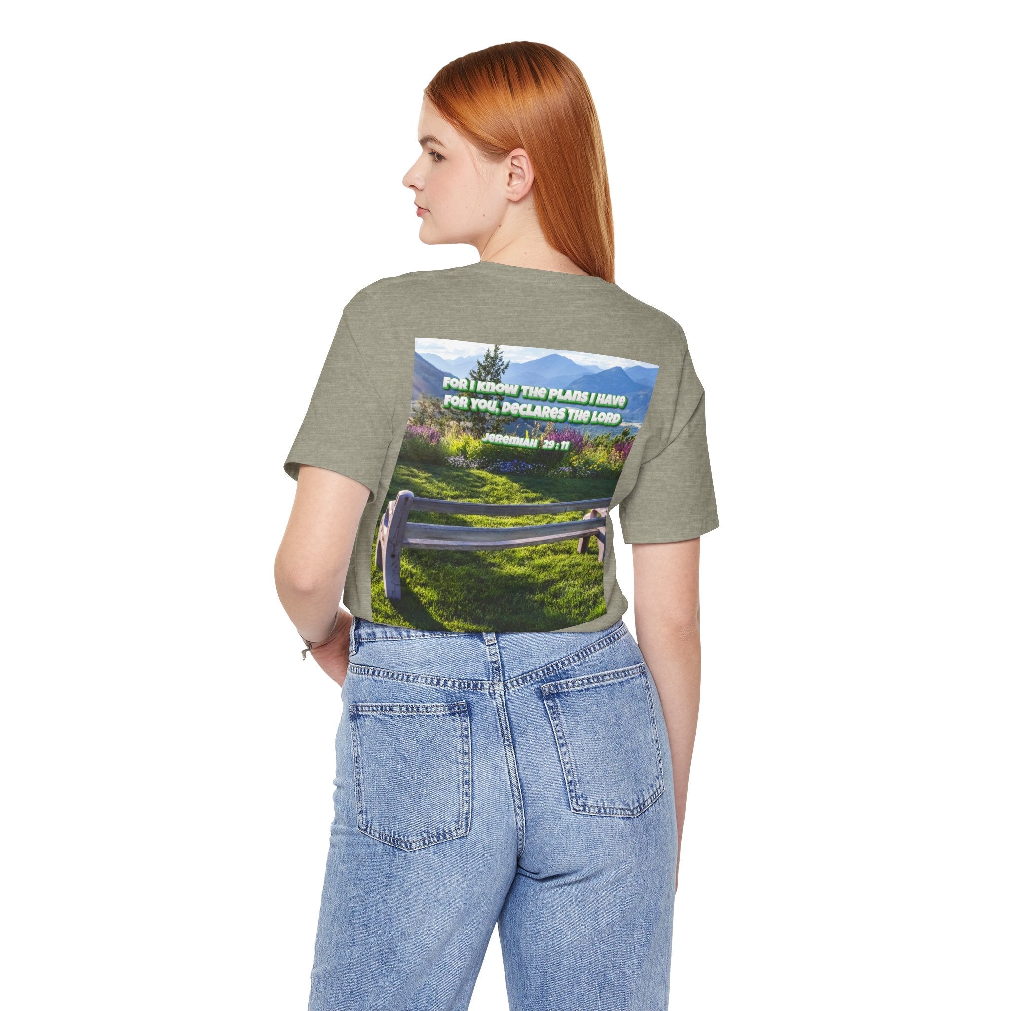 Bible Verse Unisex Tee - Jeremiah 29 : 11 Printify