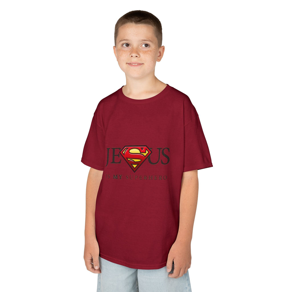 Jesus Is My Superhero T-Shirt — Faith-Based Superman-Inspired Tee Printify