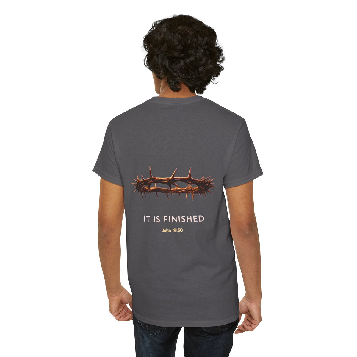 It Is Finished Crown of Thorns Tee — Christian John 19:30 Faith Shirt Printify