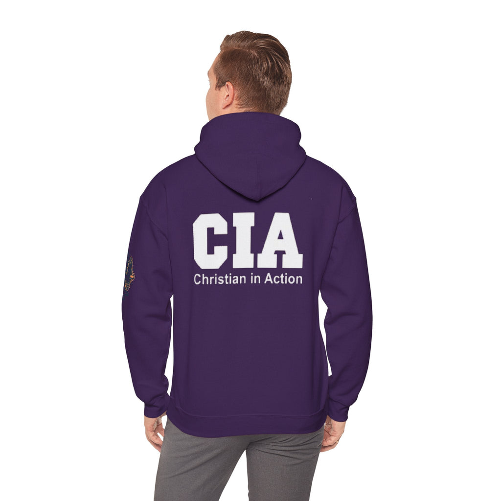 CIA Christian in Action Hoodie - Funny Faith Parody Hoodie - Mission Ready Apparel Printify