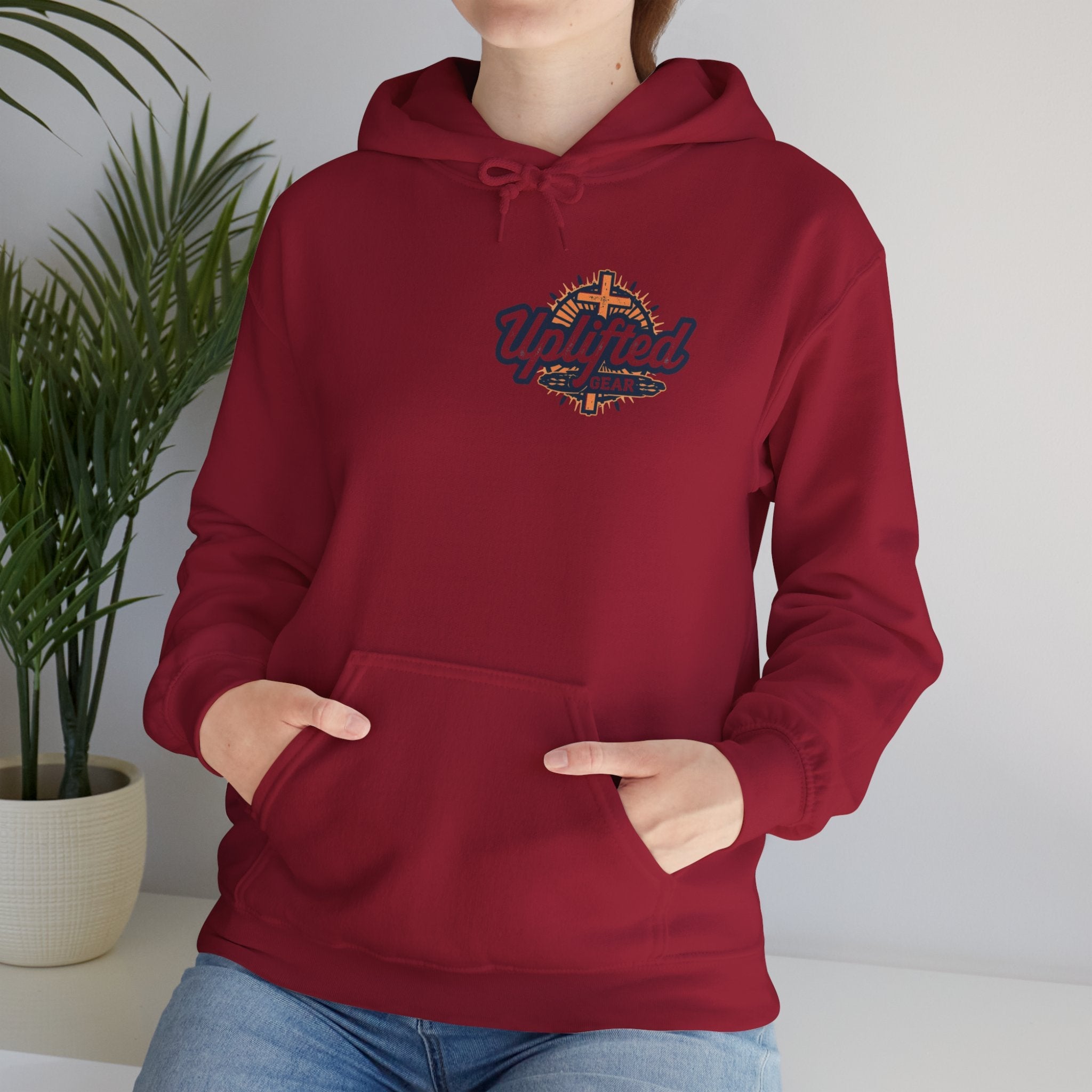 Walk by Faith, Not by Sight Hoodie – Moonlit Footprints Christian Hoodie for Cozy Nights Printify