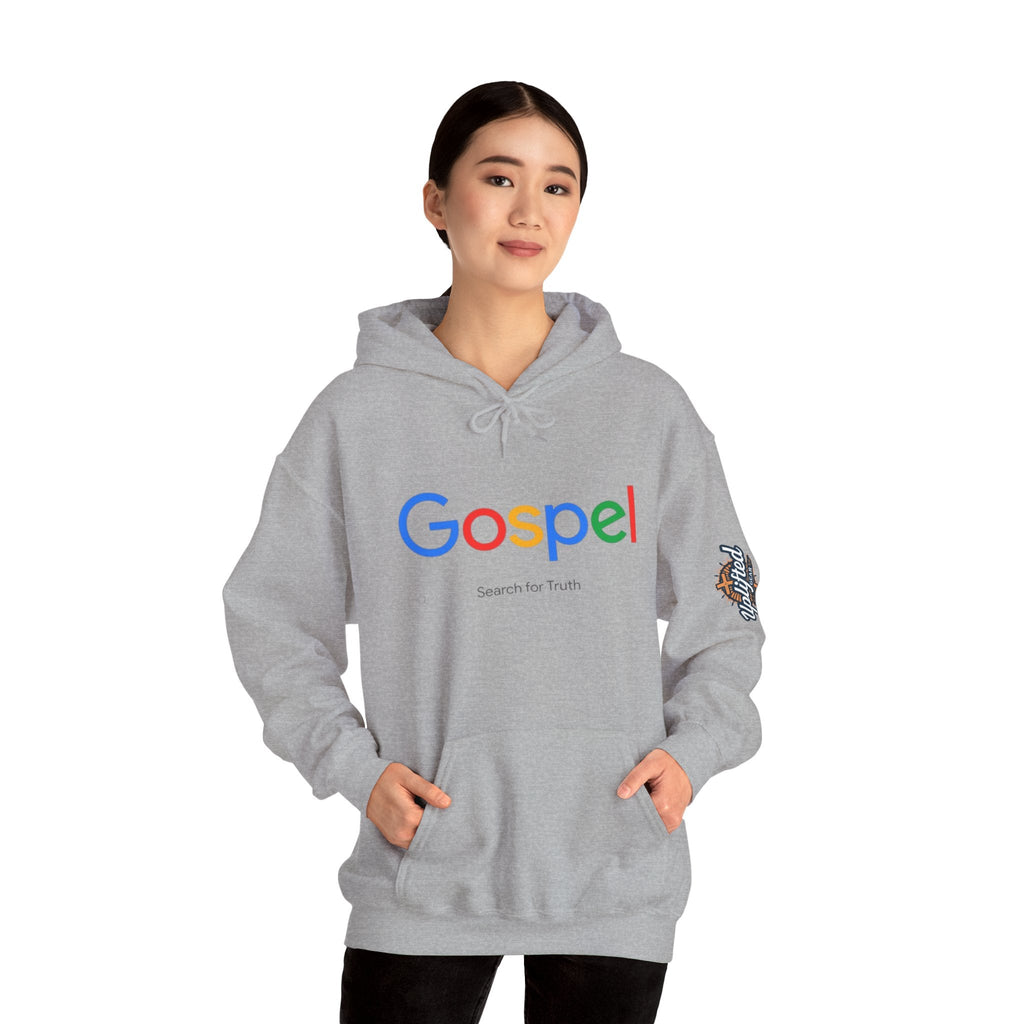 Gospel Hoodie — "Search for Truth" Christian Faith Pullover Printify