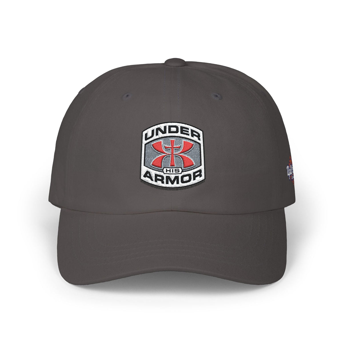 Under Armor Classic Dad Cap - Embroidered White Baseball Hat Printify