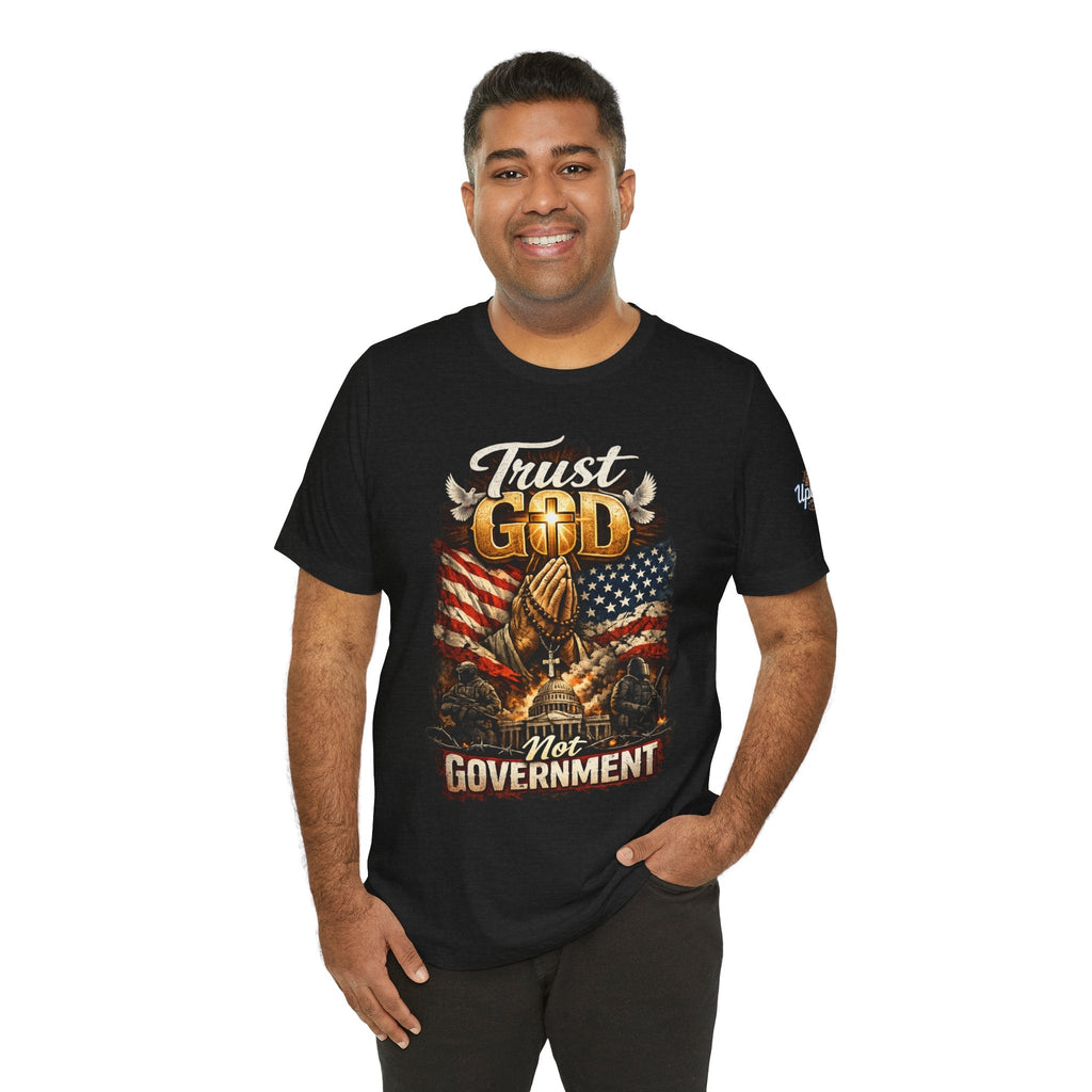 Trust God Not Government T-Shirt — Vintage Patriotic Christian Tee Printify