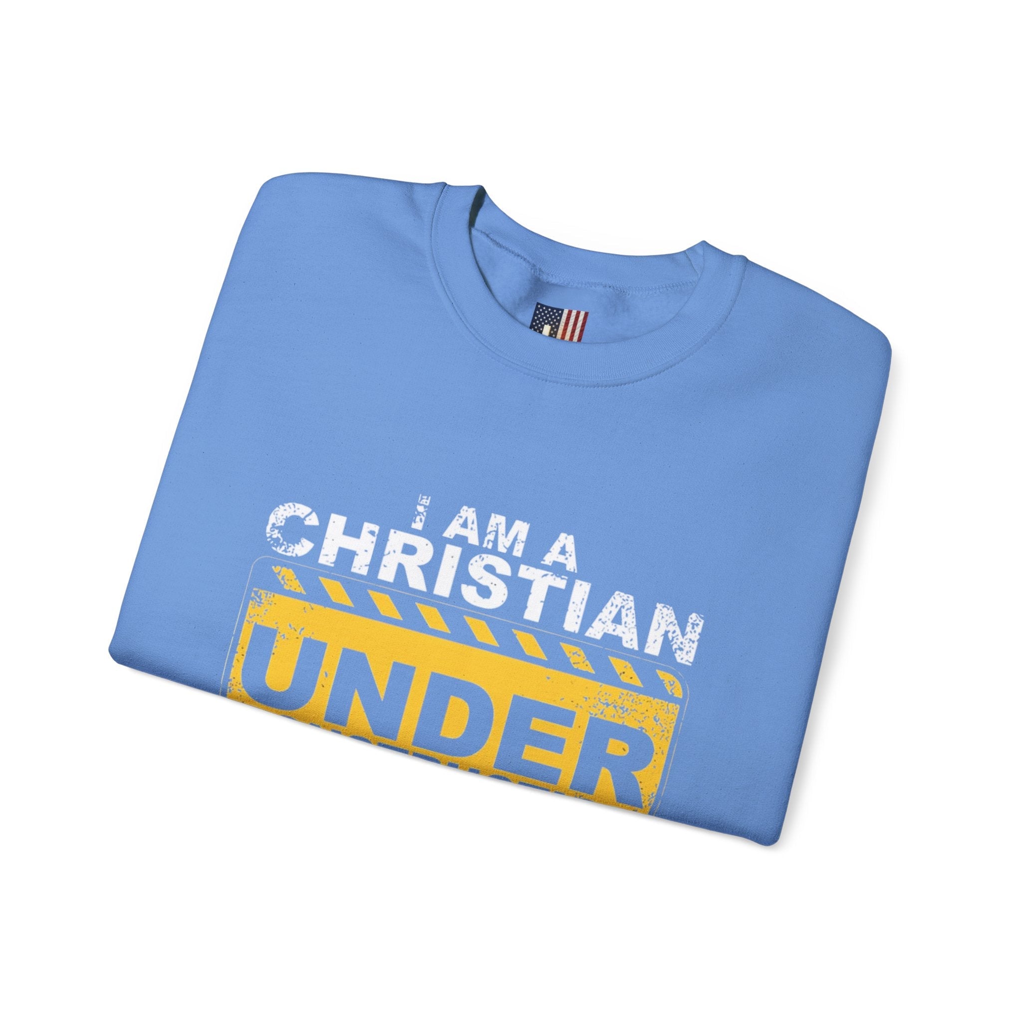 Christian Under Construction Sweatshirt | God Is Not Done With Me Yet Sweatshirt Printify