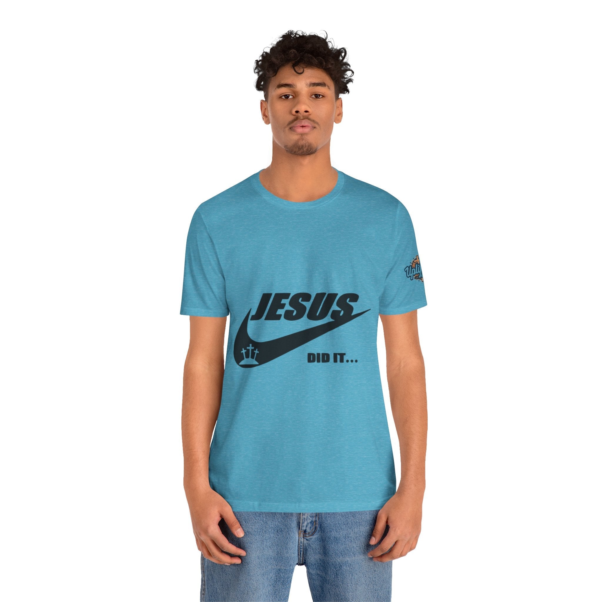Jesus Did It T-shirt - Funny Christian Parody T-shirt - Faith & Victory Apparel Printify