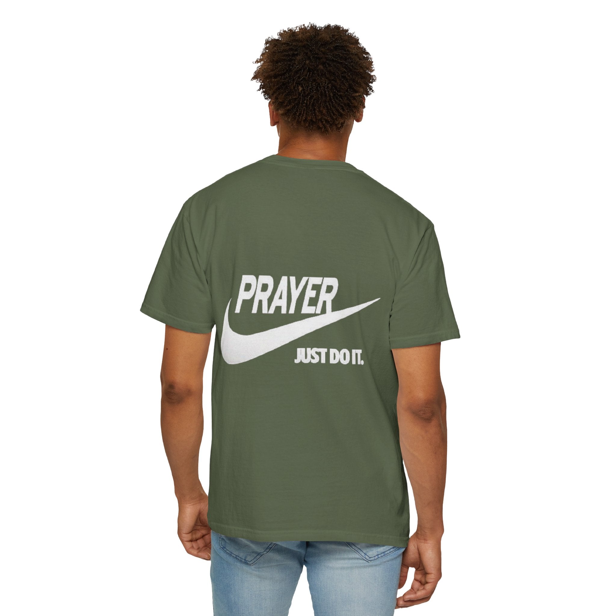 Prayer Just Do It T-shirt - Funny Christian Nike Parody T-shirt - Faith Gear Printify