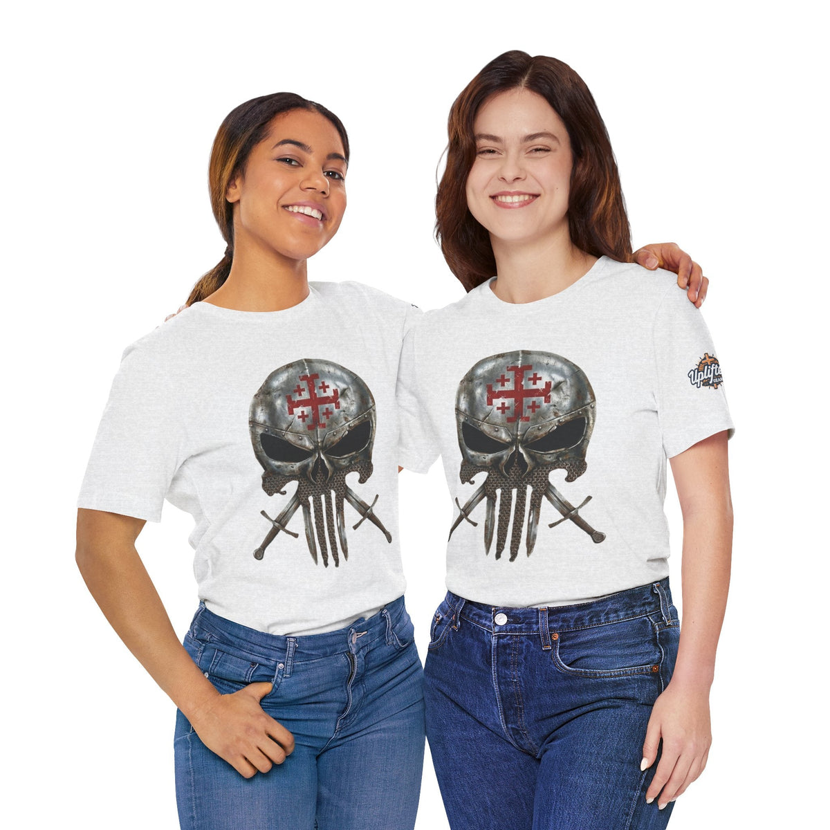 Crusader Knight Christian Skull T-shirt - Warrior Armor of God T-shirt Printify