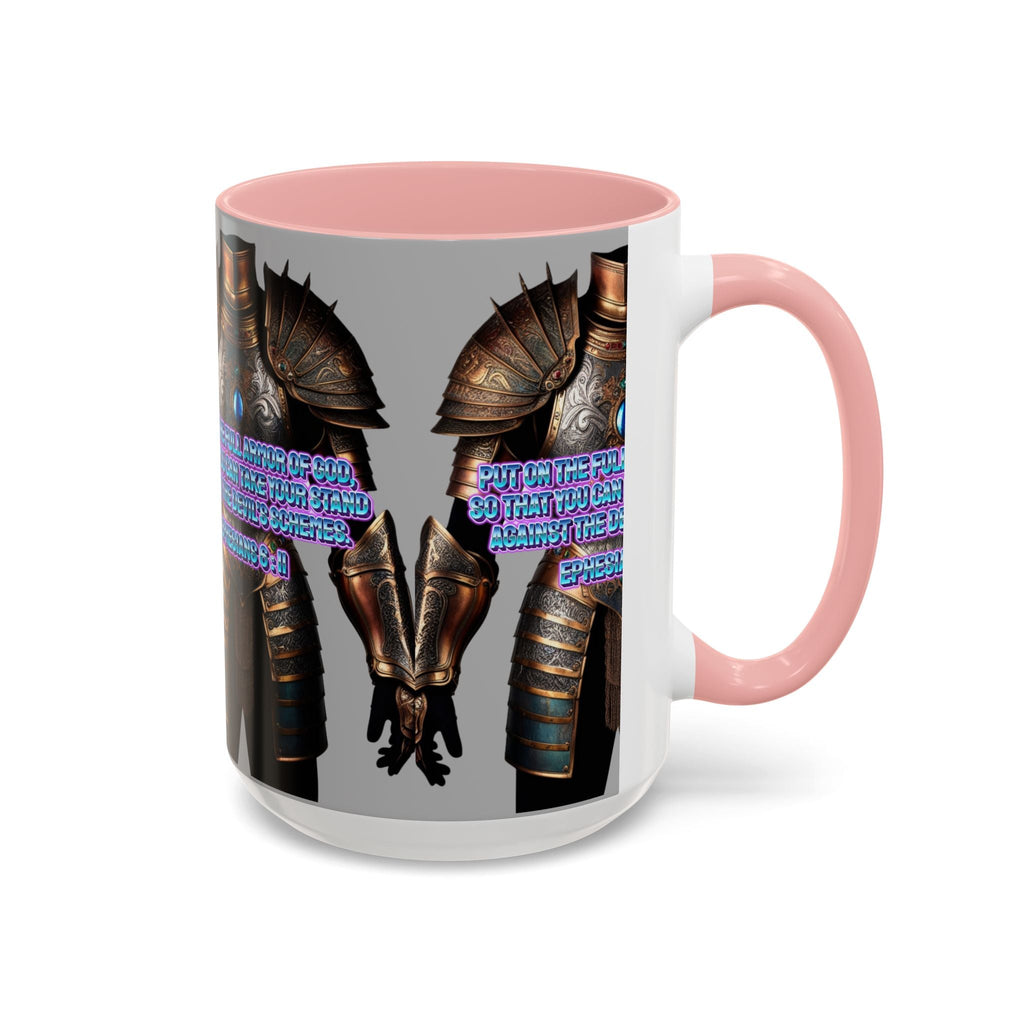 Religious Graphic Armor Of God Design - Accent Coffee Mug (11, 15oz) Printify