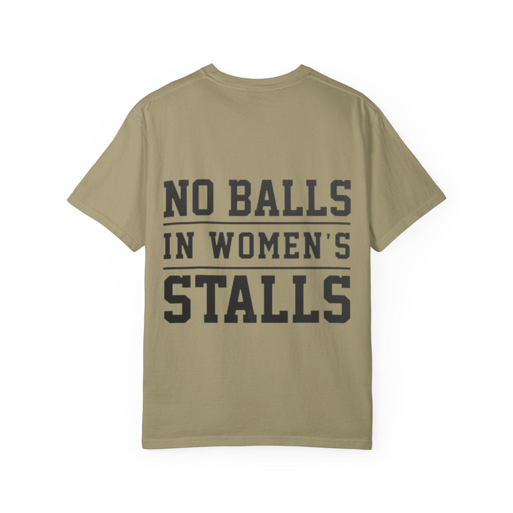 No Balls in Women’s Stalls Graphic Tee — Uplifted Sports Vibe T-Shirt Printify