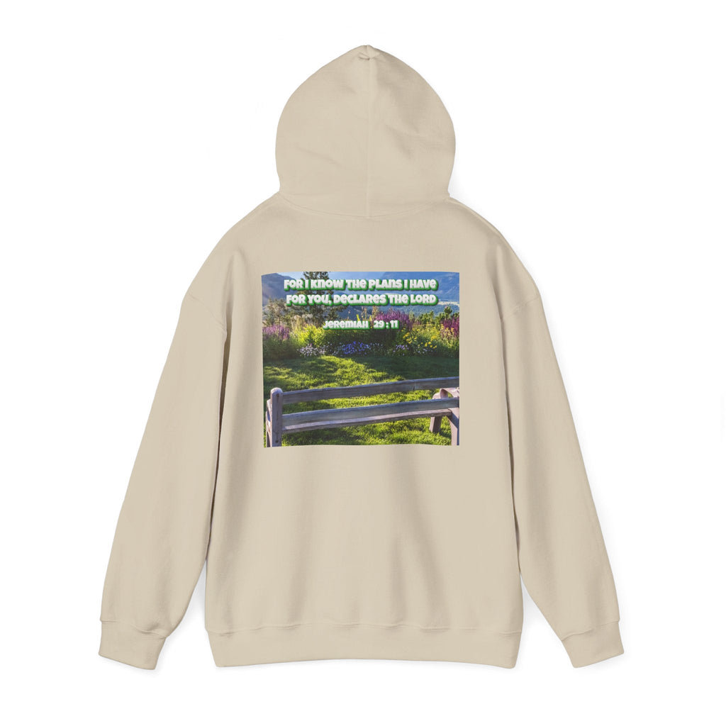 Bible Verse Unisex Heavy Blend™ Hooded Sweatshirt - Jeremiah 29 : 11 Printify