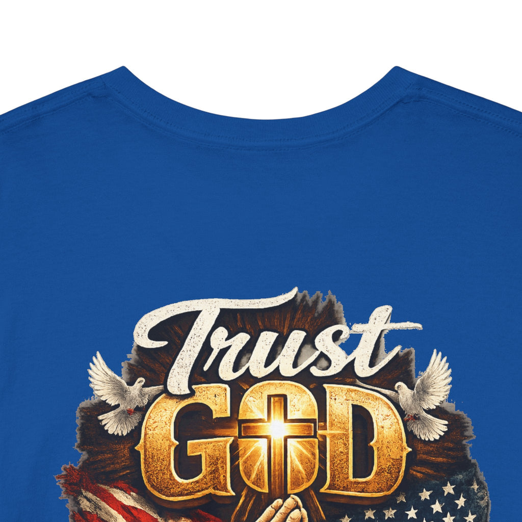 Trust God Not Government T-Shirt — Vintage Patriotic Christian Tee Printify