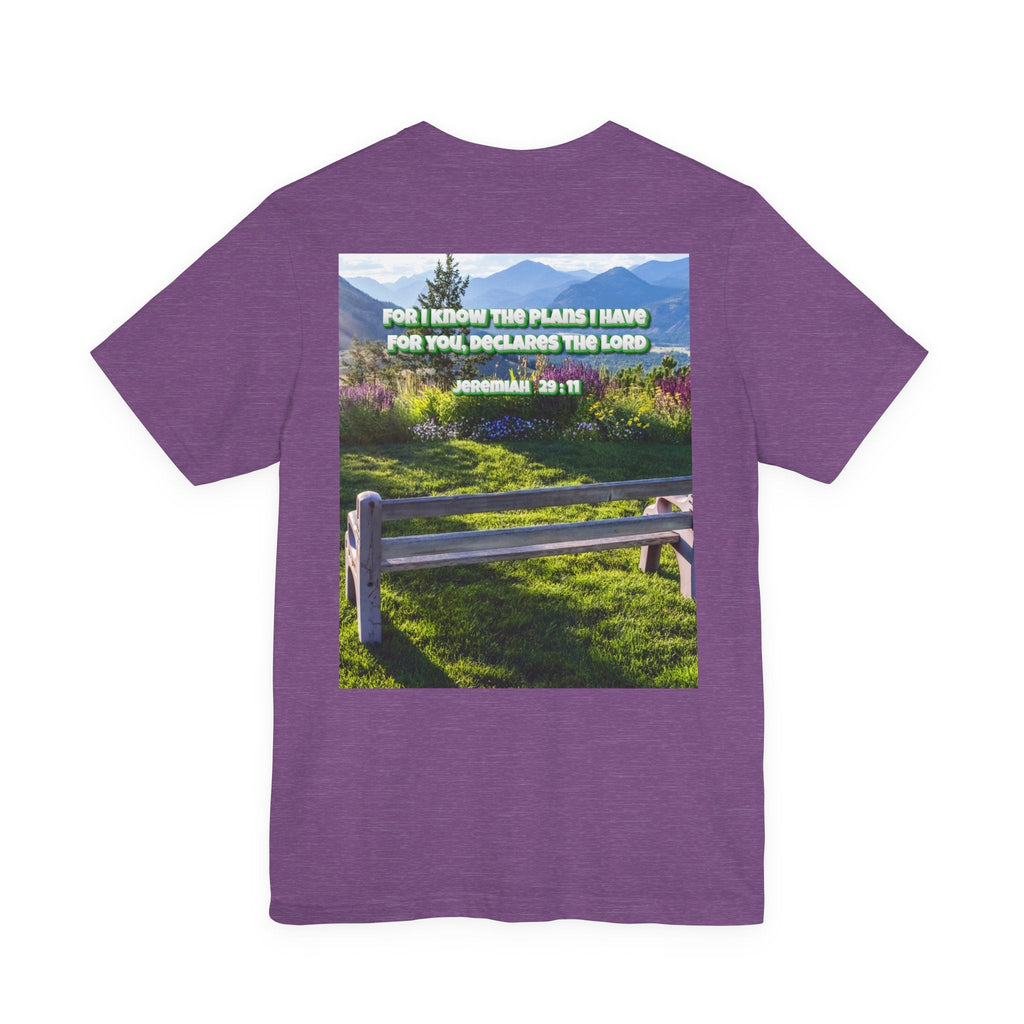 Bible Verse Unisex Tee - Jeremiah 29 : 11 Printify