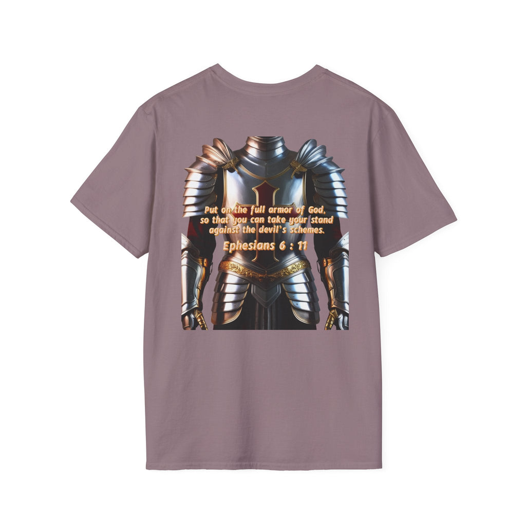 Religious Graphic Armor Of God Design - Unisex Softstyle T-Shirt Printify