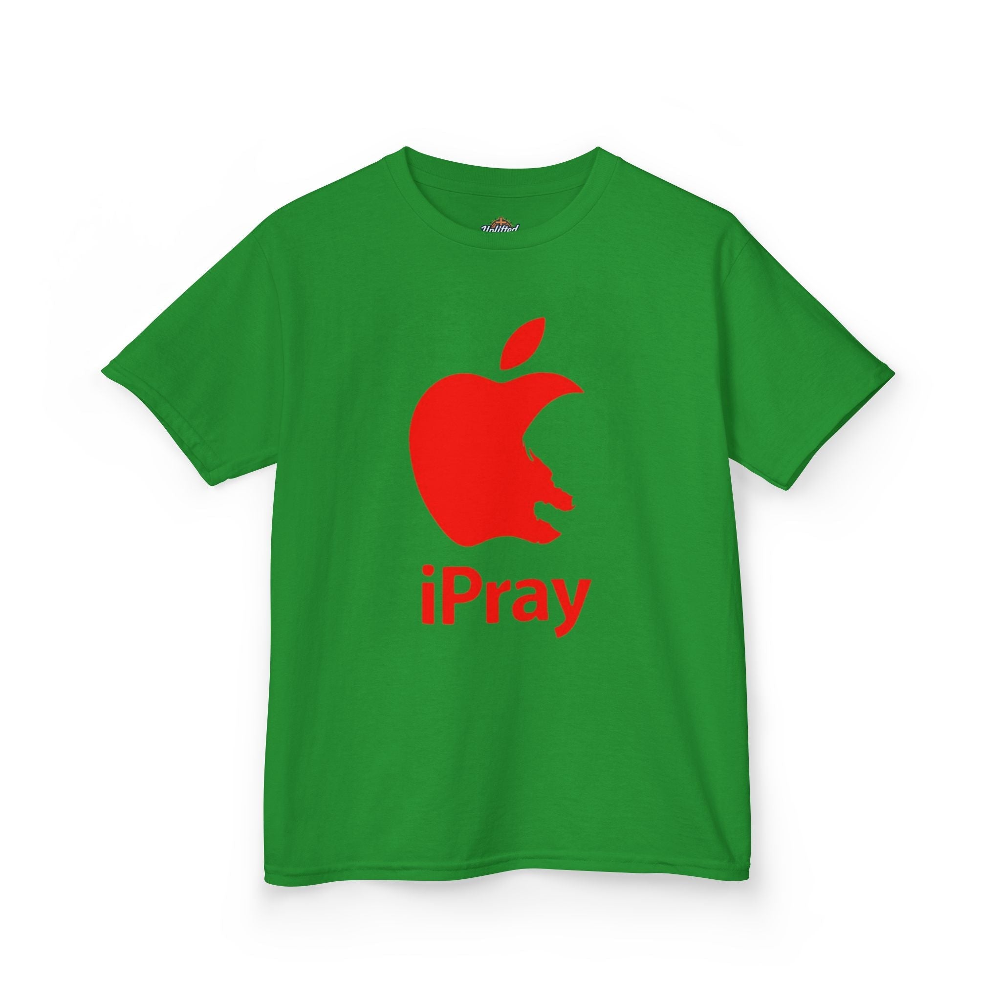 Kids Graphic Tee — Red iPray Logo Prayer Shirt for Children Printify