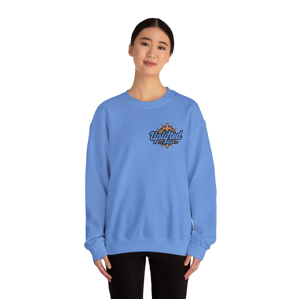 Abide Sweatshirt – Vine Wrapped John 15:5 Christian Sweatshirt for Cozy Devotion Printify