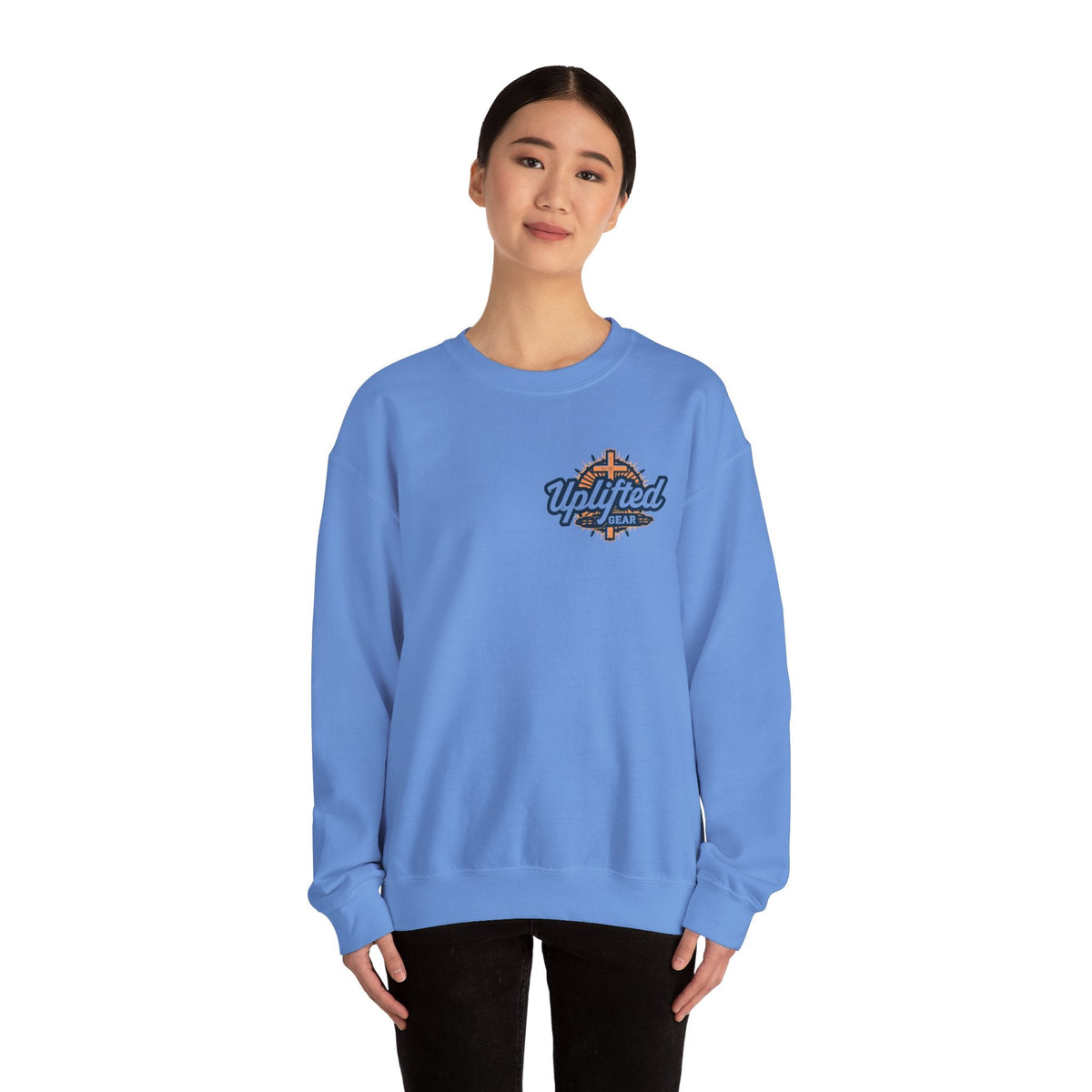Abide Sweatshirt – Vine Wrapped John 15:5 Christian Sweatshirt for Cozy Devotion Printify