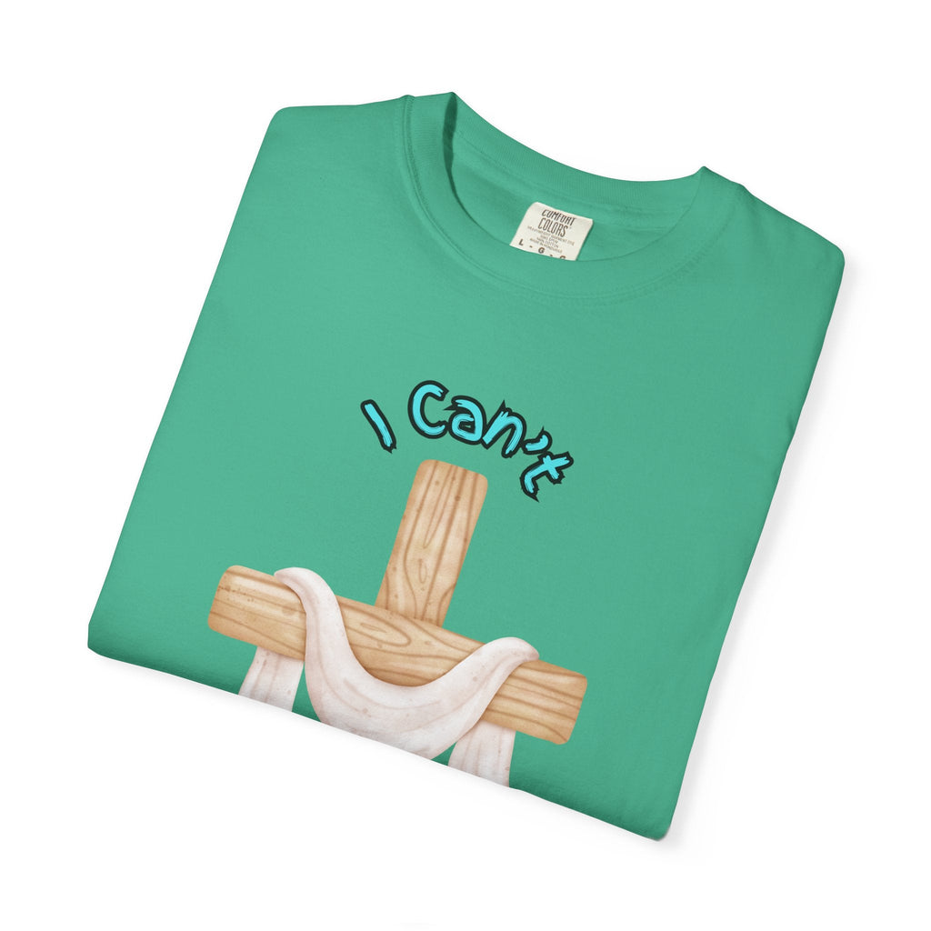 I Can’t, But I Know a Guy T-Shirt – Jesus Cross Christian Tee for Faithful Humor Printify