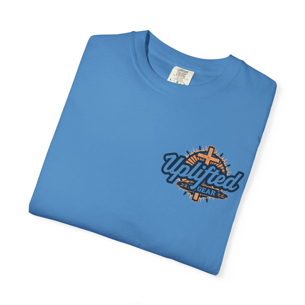 Religious Graphic Tee with Armor Of God Design - Unisex Garment-Dyed T-shirt Printify