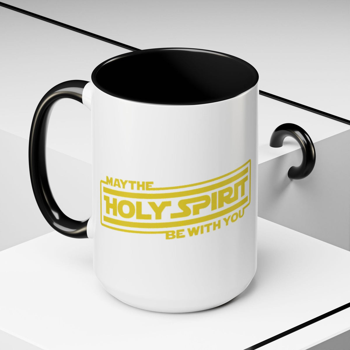 May the Holy Spirit Be With You Coffee Mug — Christian Star Wars Parody (11/15 oz) Printify