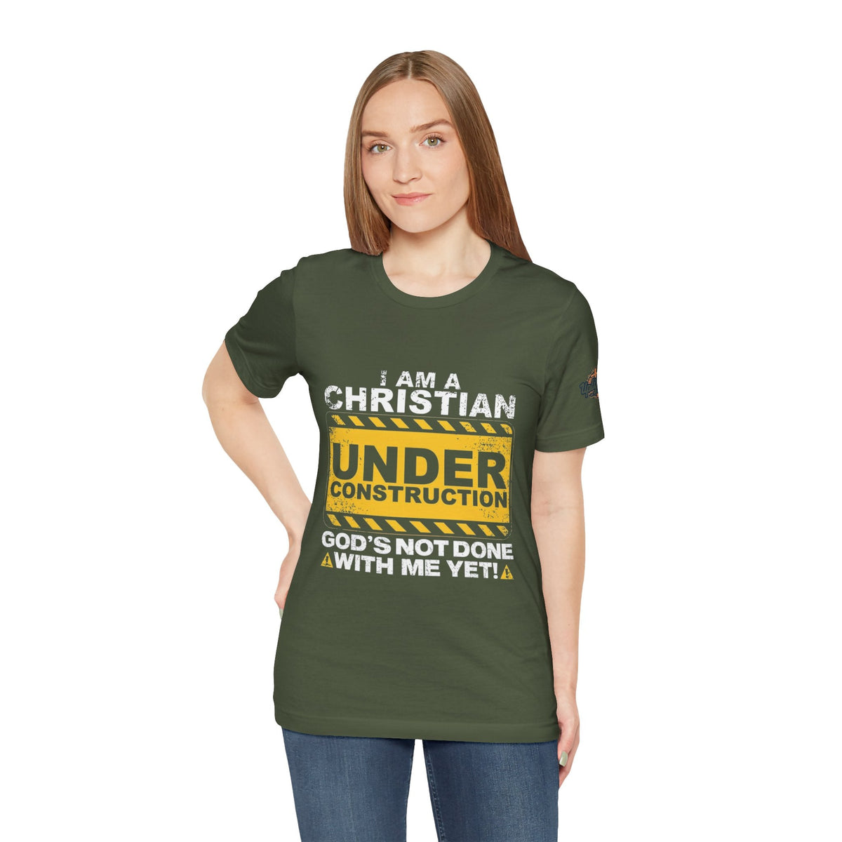 Christian Under Construction T-shirt | God Is Not Done With Me Yet T-shirt Printify