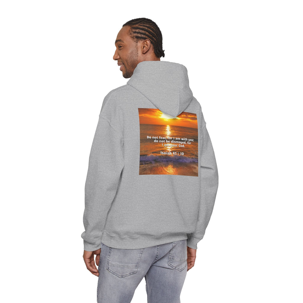 Bible Verse Unisex Heavy Blend™ Hooded Sweatshirt - Isaiah 41 : 10 Printify