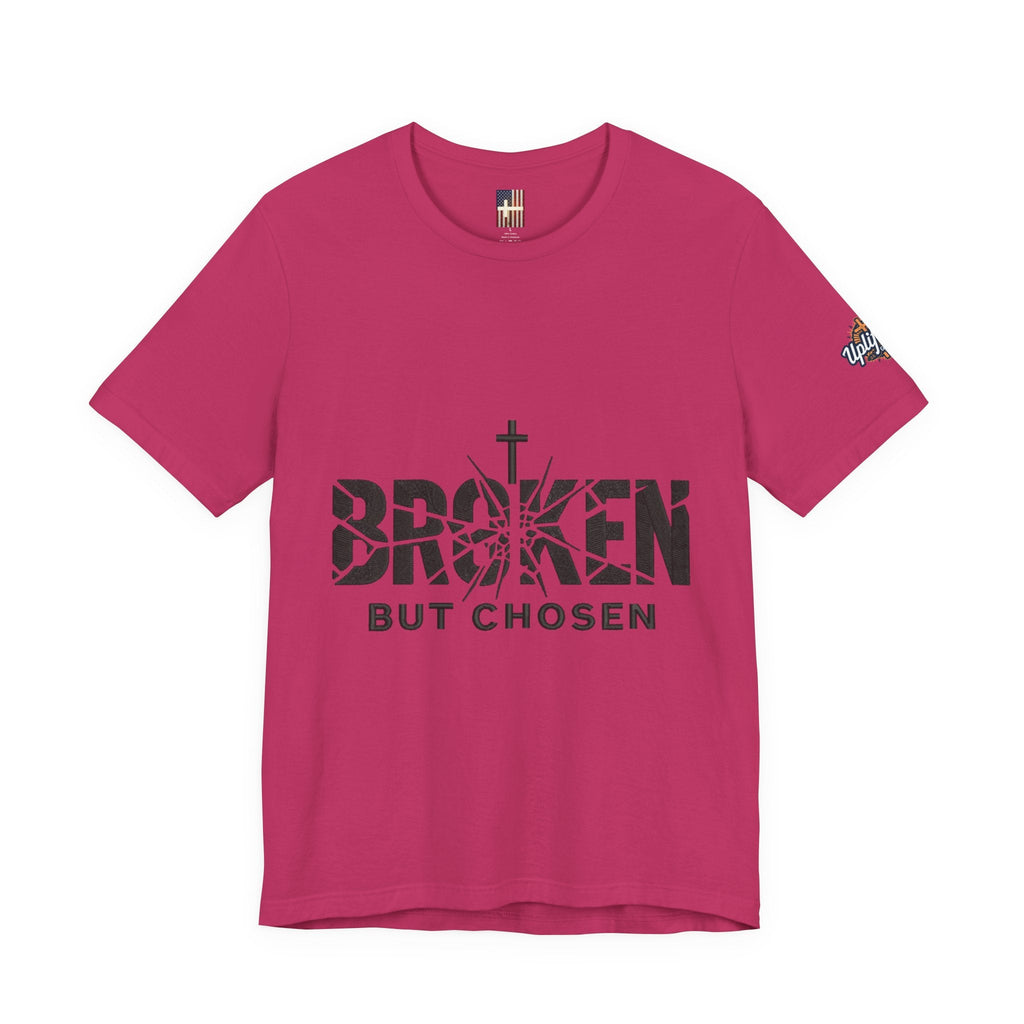 Broken But Chosen T-Shirt — Inspirational Faith Graphic Tee Printify