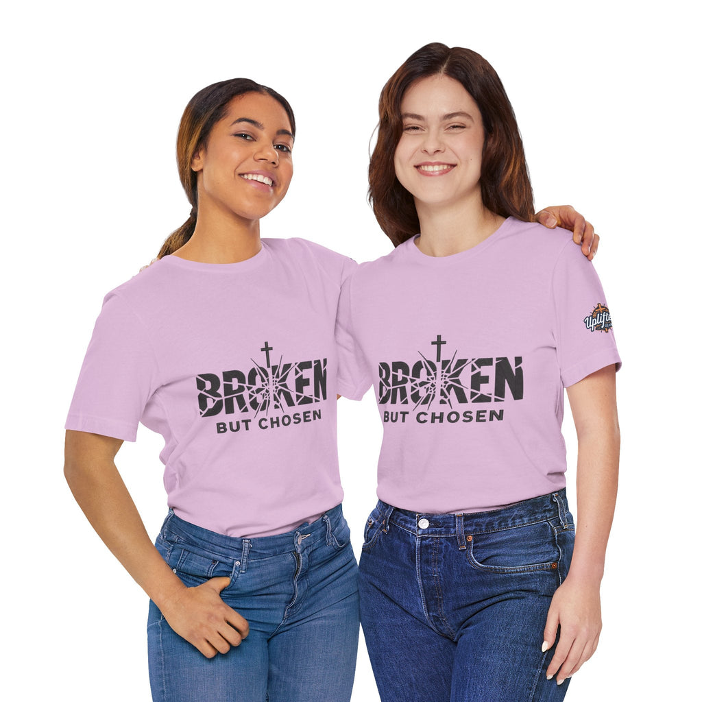 Broken But Chosen T-Shirt — Inspirational Faith Graphic Tee Printify