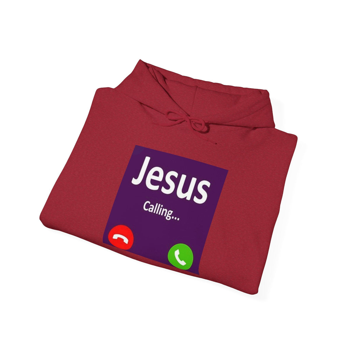 Jesus Calling Hoodie – Funny Cell Phone Screen Christian Sweatshirt for Divine Connection & Faith Humor Printify