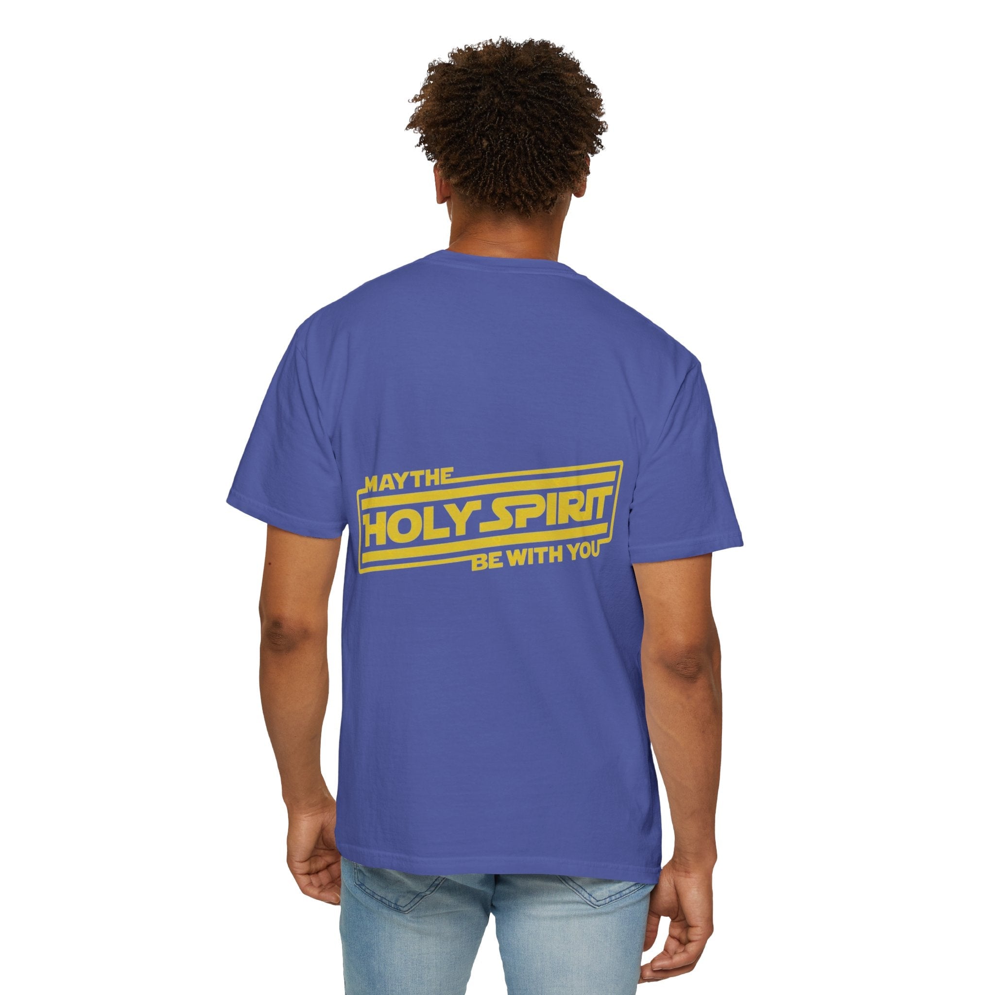 May the Holy Spirit Be With You T-shirt - Christian Star Wars Parody T-shirt Printify