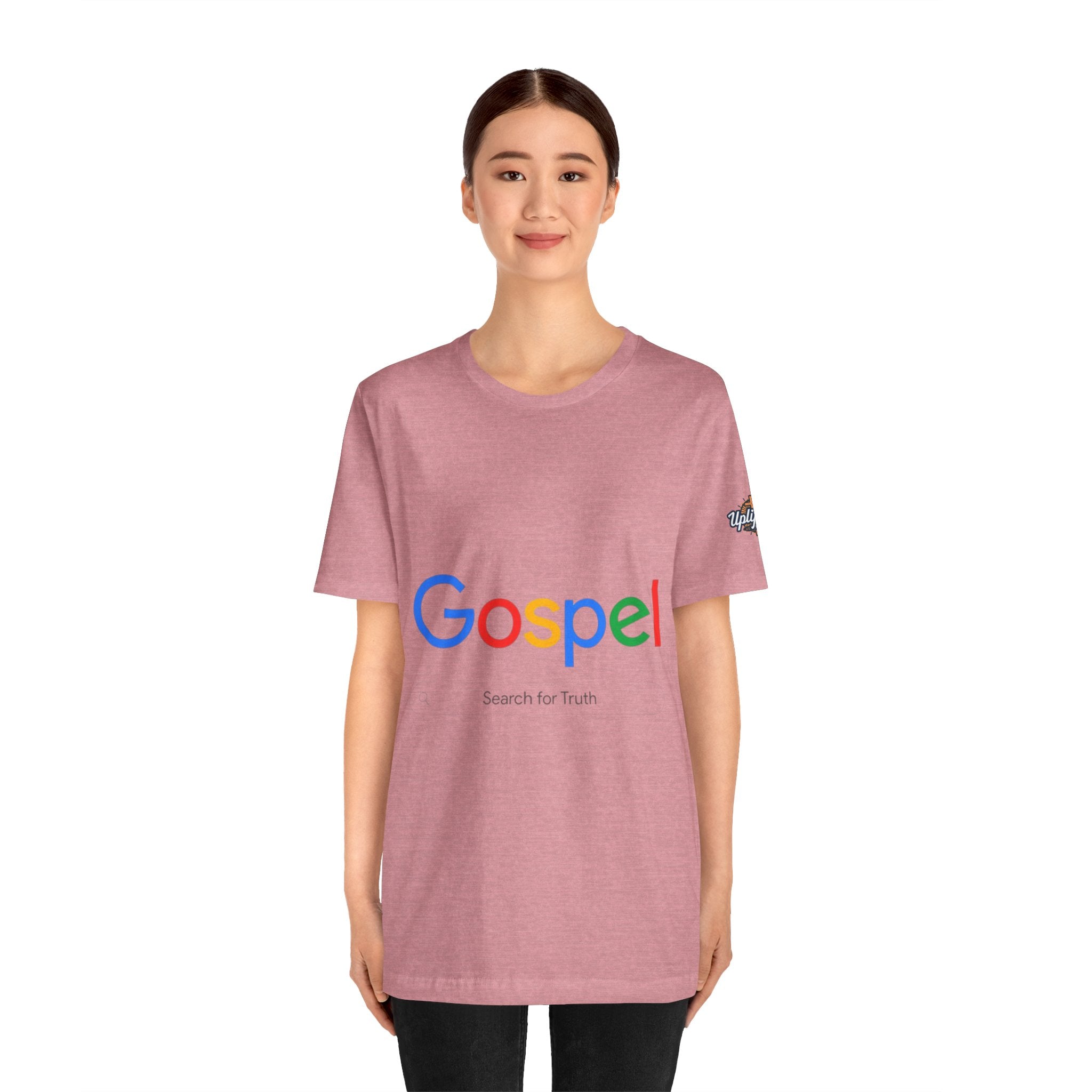 Gospel Graphic Tee — "Gospel" Colorful Logo Christian T-Shirt Printify