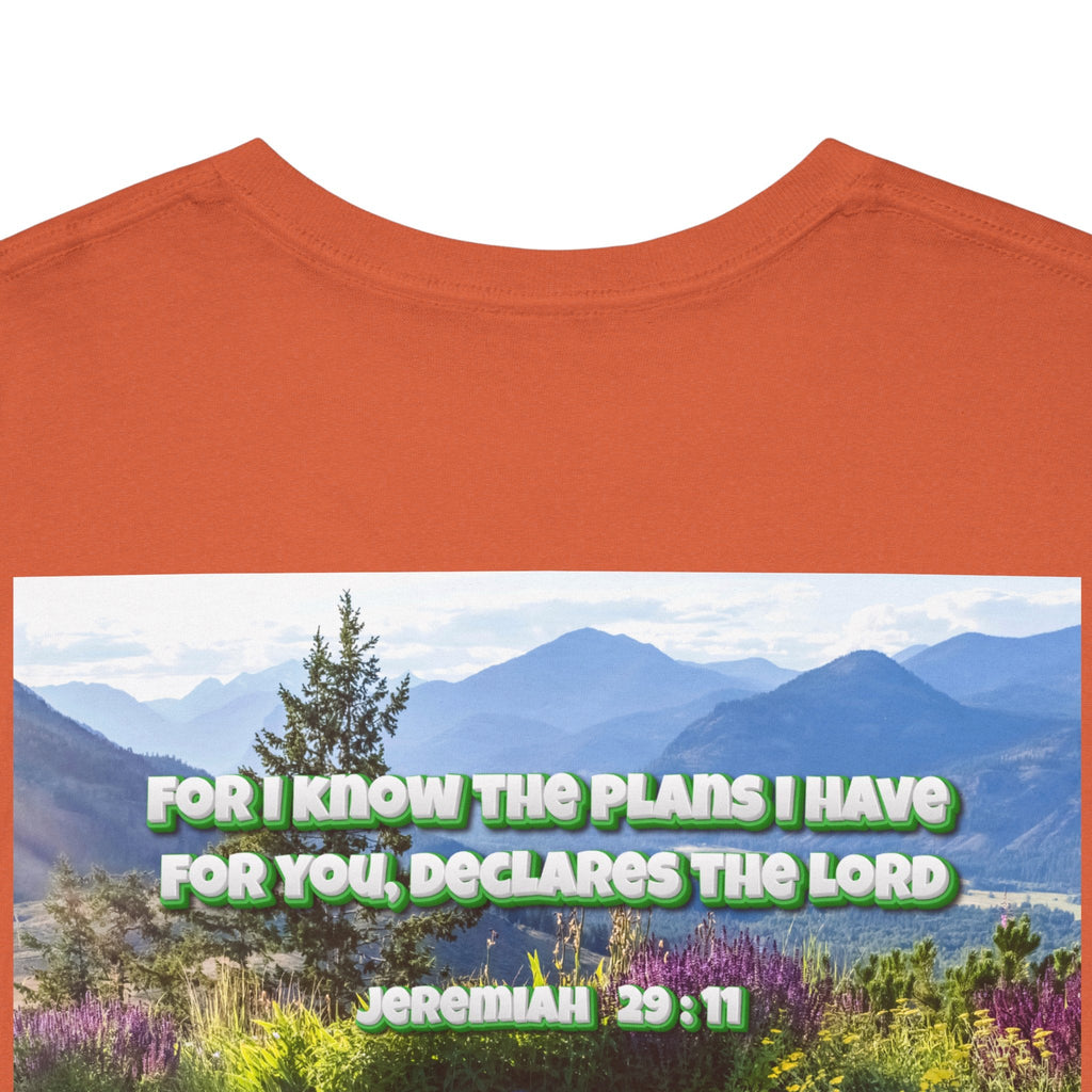 Bible Verse Unisex Tee -  Jeremiah 29 : 11 Printify