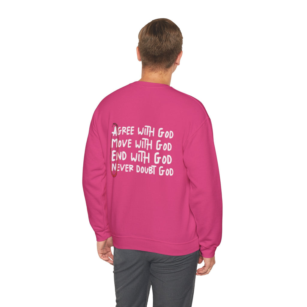 AMEN Acronym Sweatshirt – Always Agree with God Move with God End with God Never Doubt God Christian Hoodie for Unwavering Faith Printify