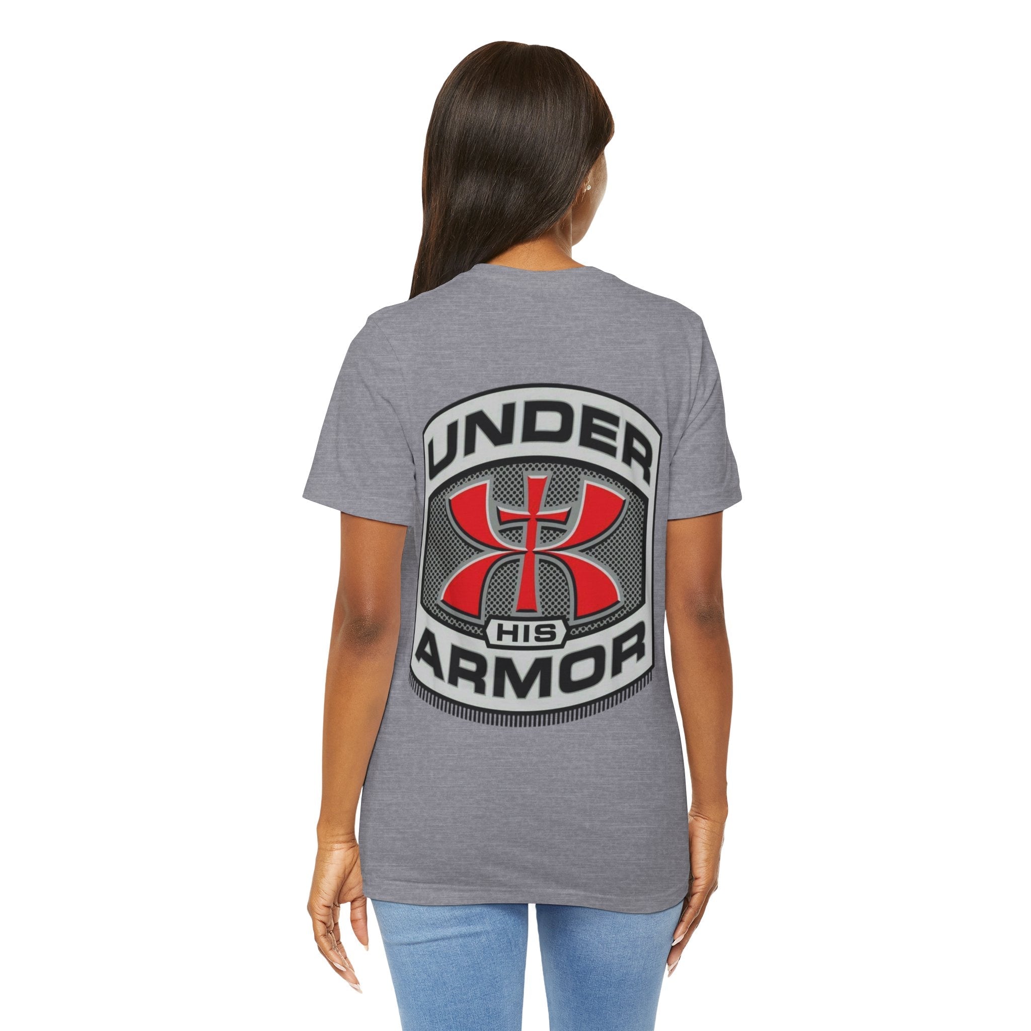 Under HIS Armor Christian T-Shirt — Faith-Inspired Under Armour Style Printify